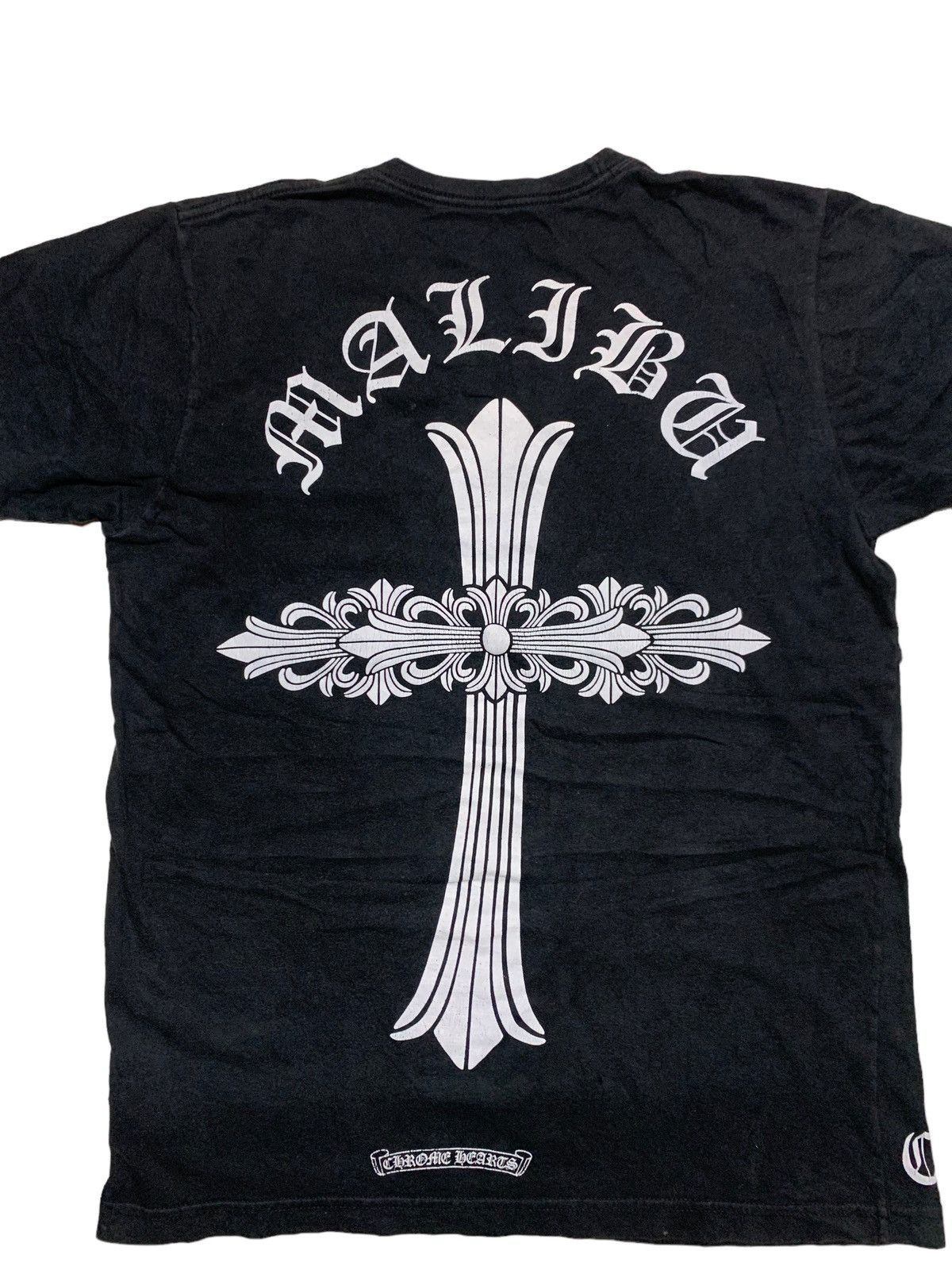 image of Chrome Hearts Pocket Tee ( Binding Offer Myboss) in Black, Men's (Size Medium)