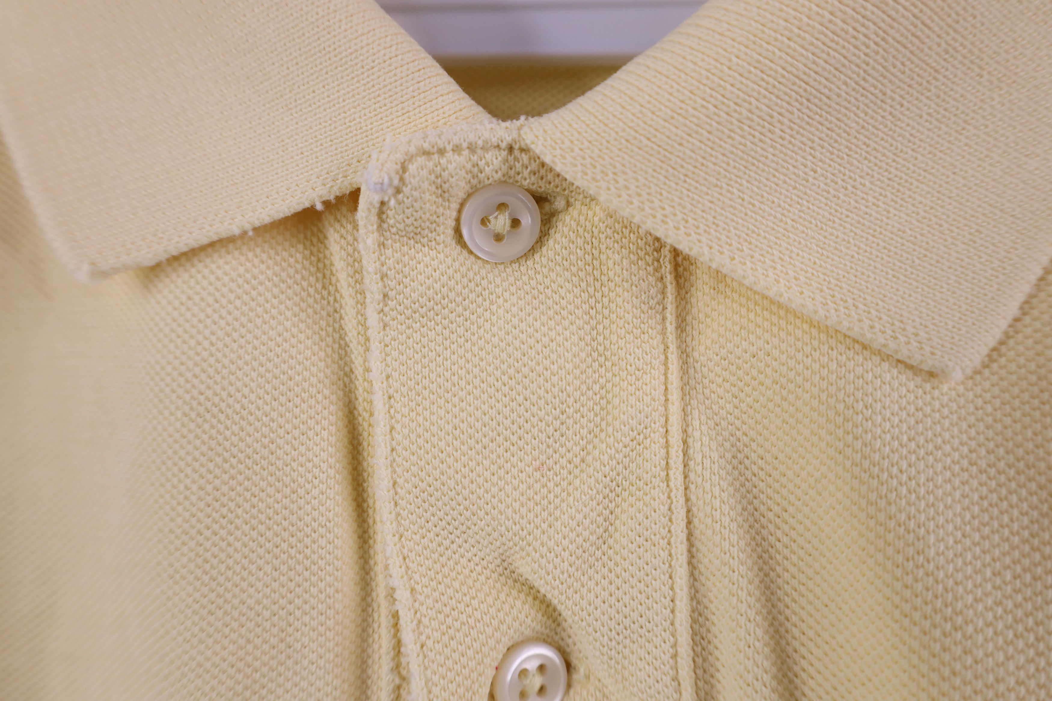 Ralph Lauren Vintage 90s Ralph Lauren Pique Cotton Golf Polo Shirt Yellow Size US L / EU 52-54 / 3 - 5 Thumbnail