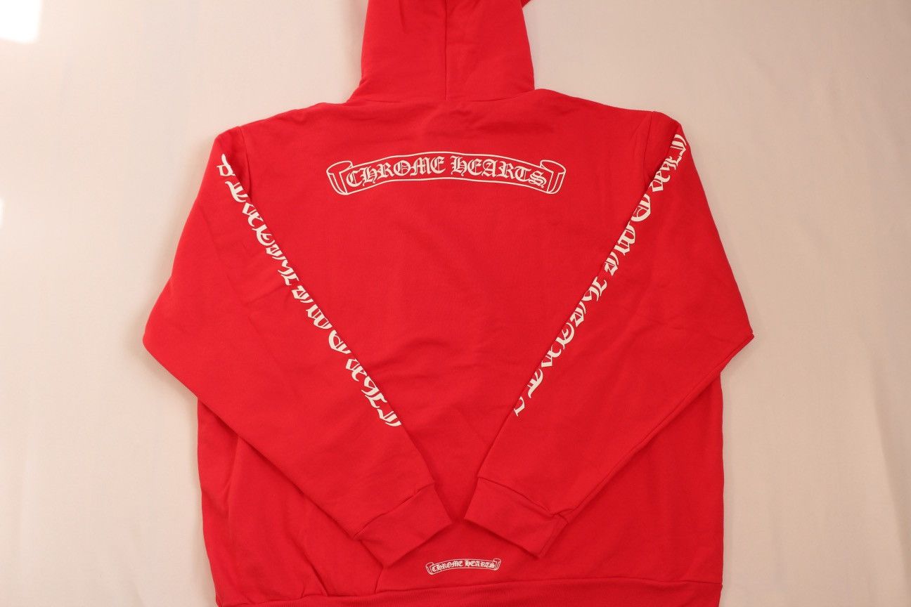 Chrome Hearts Chrome Hearts Red Scroll Hoodie Size US XL / EU 56 / 4 - 16 Thumbnail