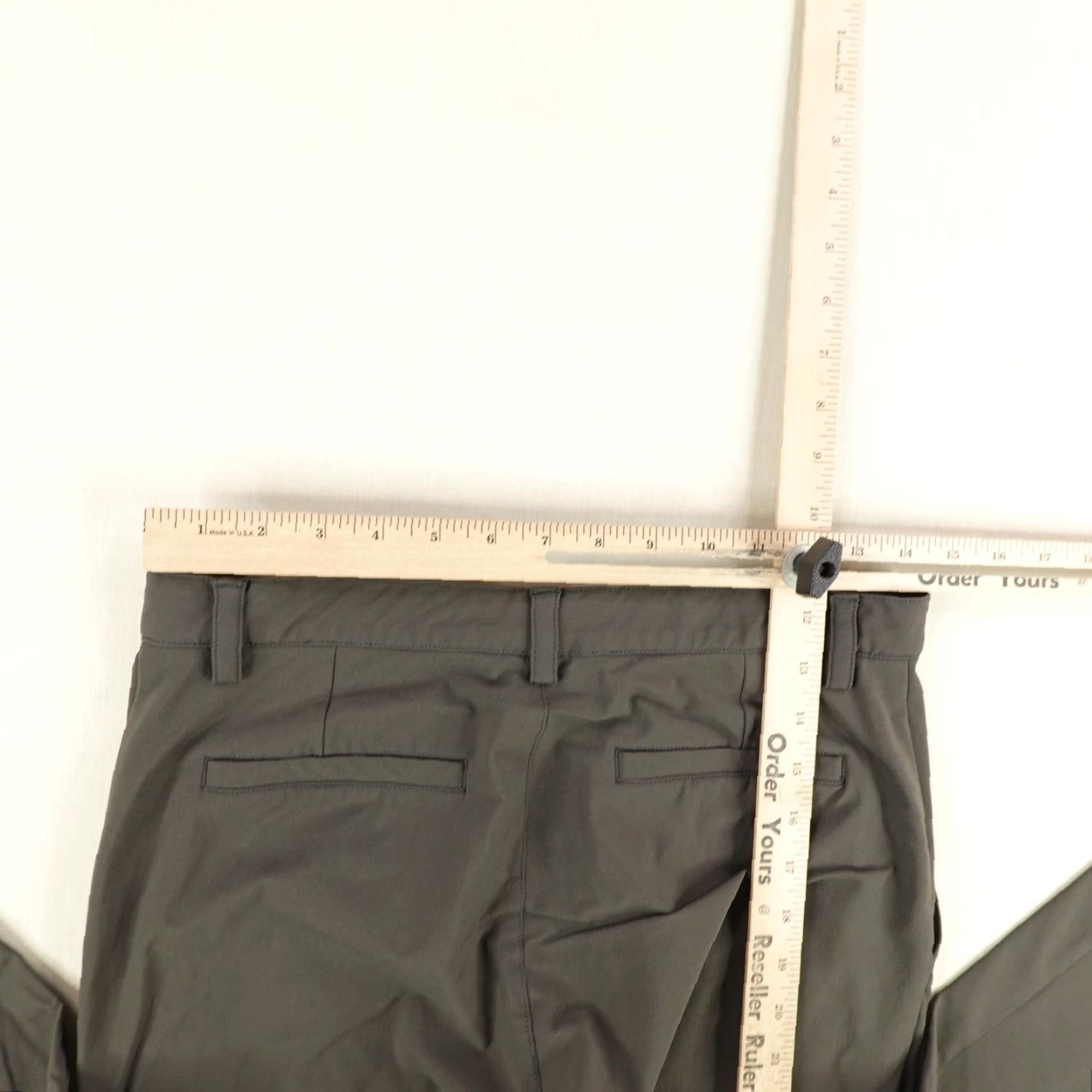 Vintage Ministry of Supply Men's Slim Fit Stretch Chino Pants 30W Gray Microfiber Casual Workwear Size US 30 / EU 46 - 5 Thumbnail
