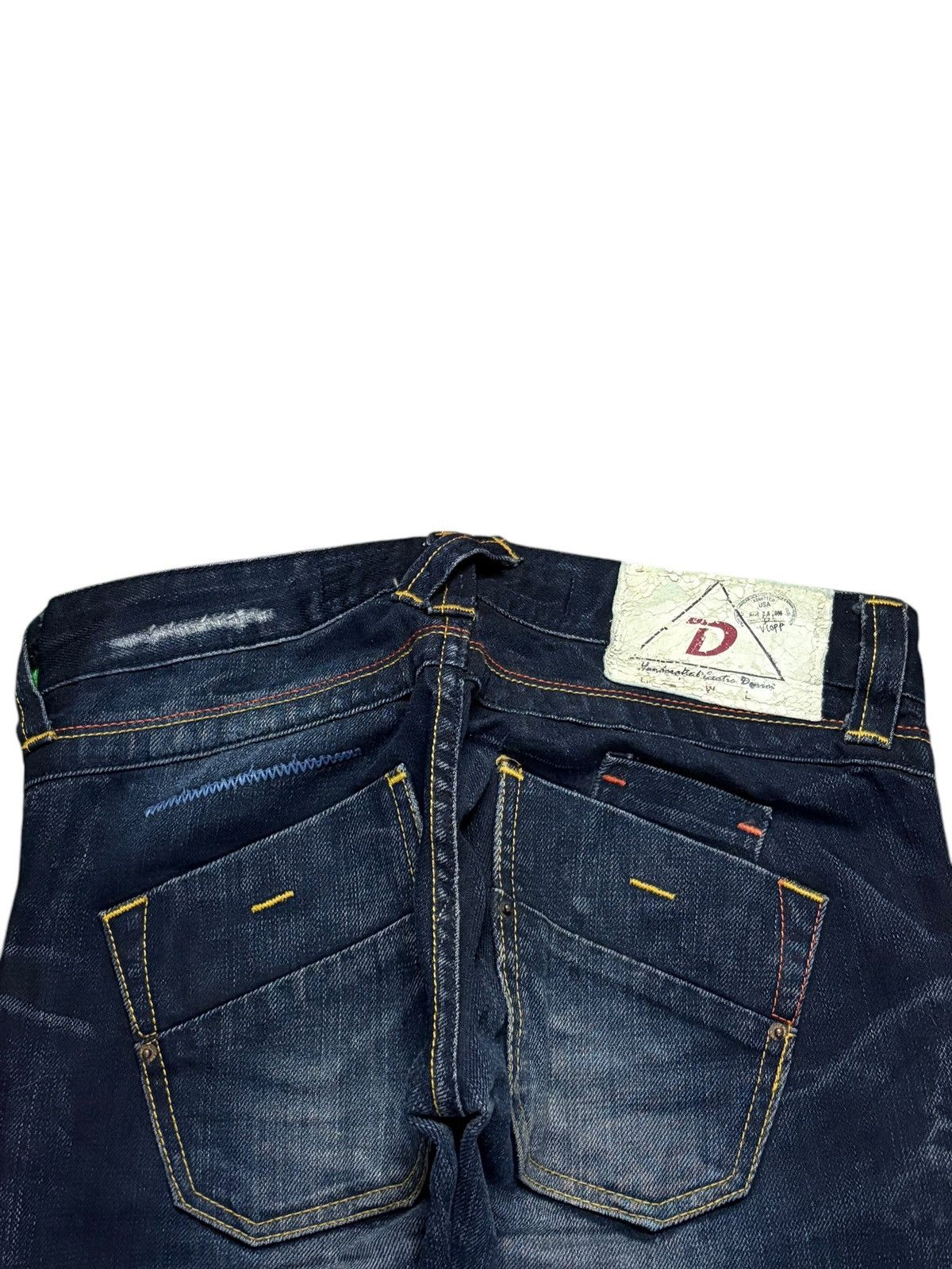 Japanese Brand Vintage Japanese Brand Mud Wash Distressed Flare Jeans Size 29" - 8 Thumbnail