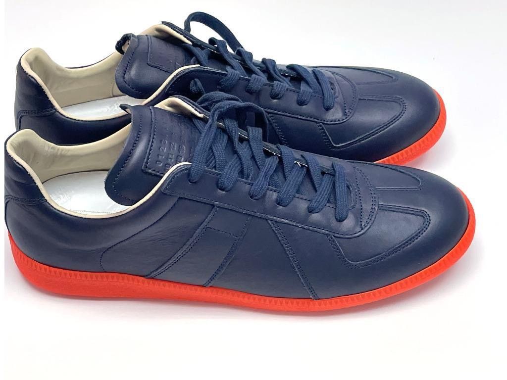 Maison Margiela MMM maison martin margiela navy GAT replica sneakers Size US 12 / EU 45 - 1 Thumbnail