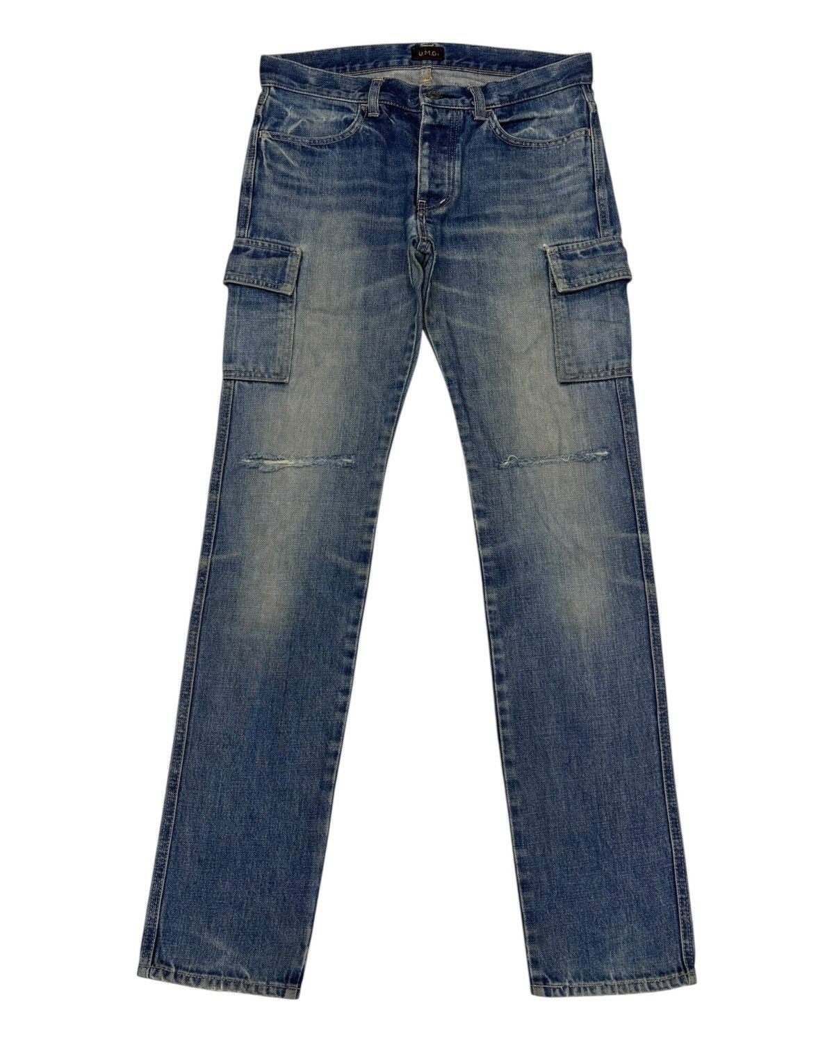 Kapital DMG DOMINGO DENIM CARGO JEANS Size 30" / US 8 / IT 44 - 1 Thumbnail
