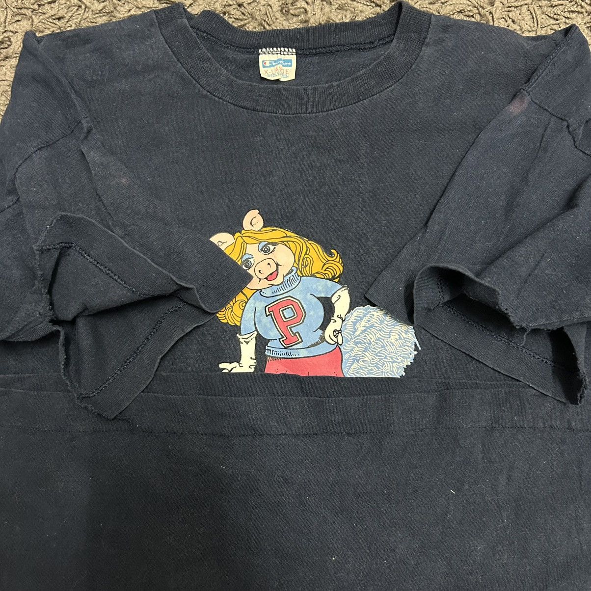 Champion Vintage 70s Champion Miss Piggy Size US L / EU 52-54 / 3 - 3 Thumbnail