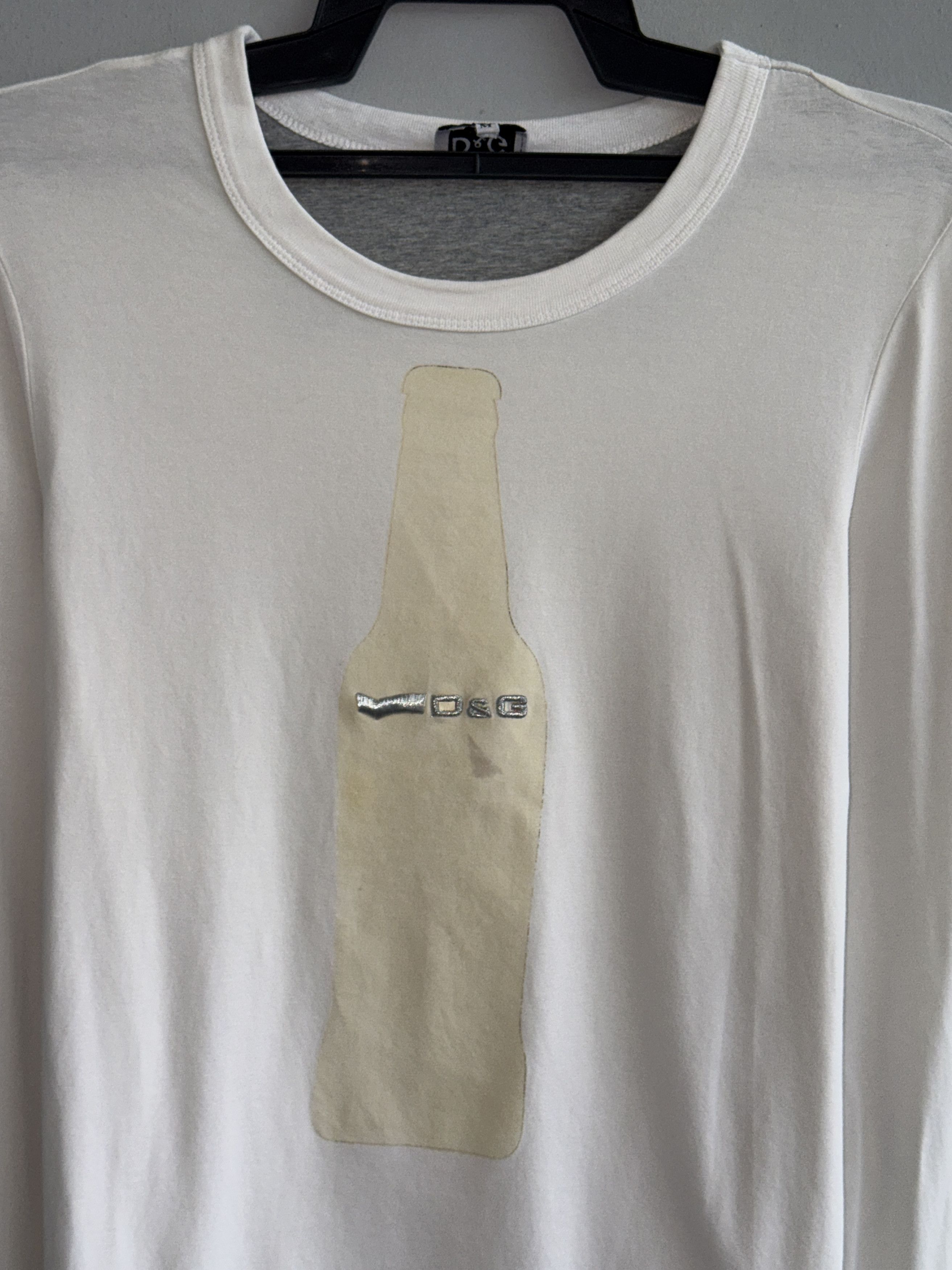 Dolce & Gabbana Dolce & Gabbana Bottle Long Sleeve Shirt Size M / US 6-8 / IT 42-44 - 2 Thumbnail