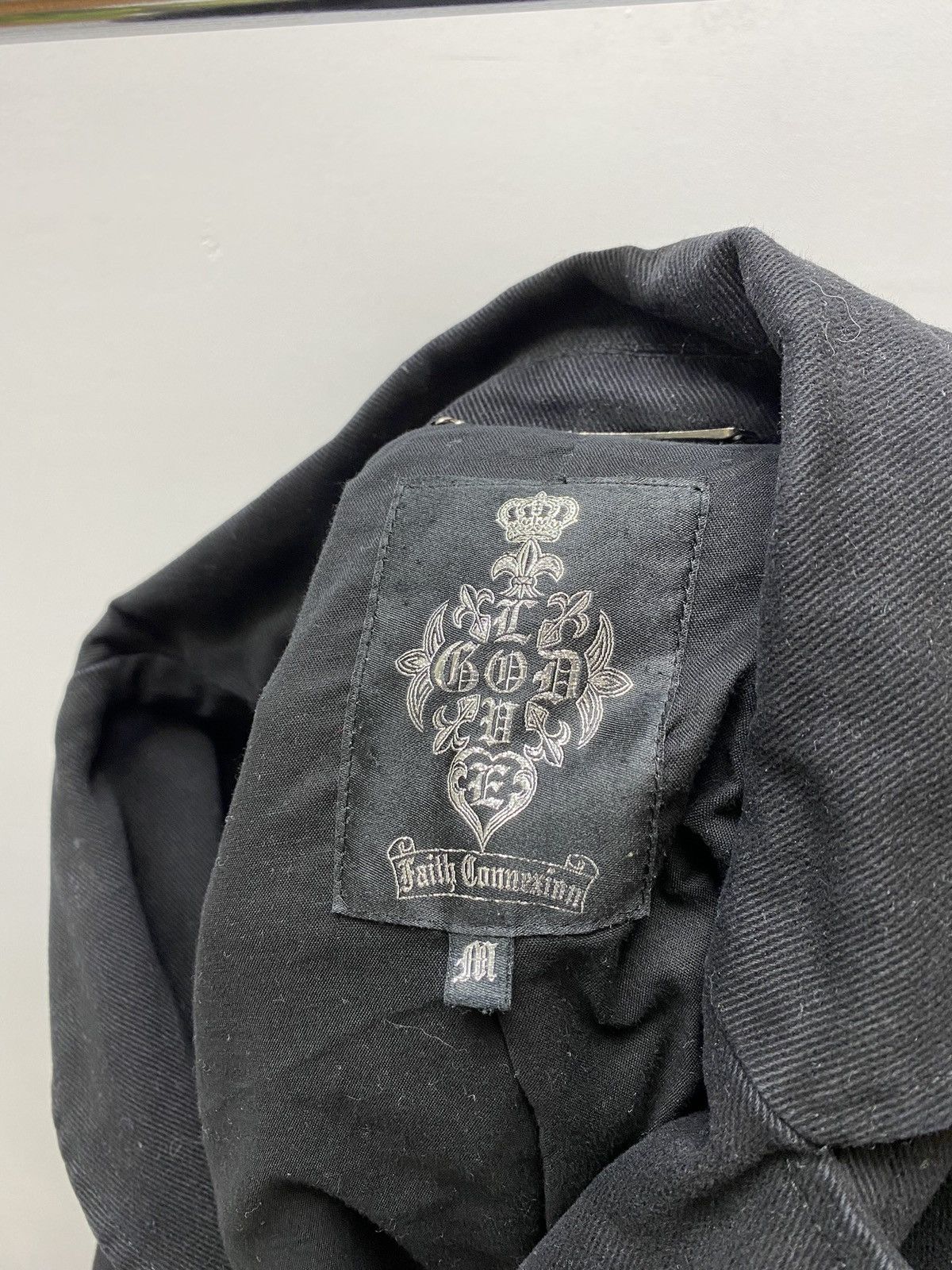 Other Vintage Faith Connexion Black Trench Coat Jacket Men’s Black Size US M / EU 48-50 / 2 - 21 Thumbnail