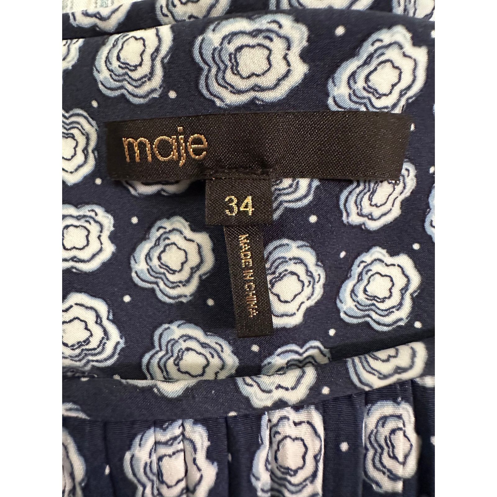 Maje MAJE ROCKINOVER DRESS 34 Size XS / US 0-2 / IT 36-38 - 6 Thumbnail