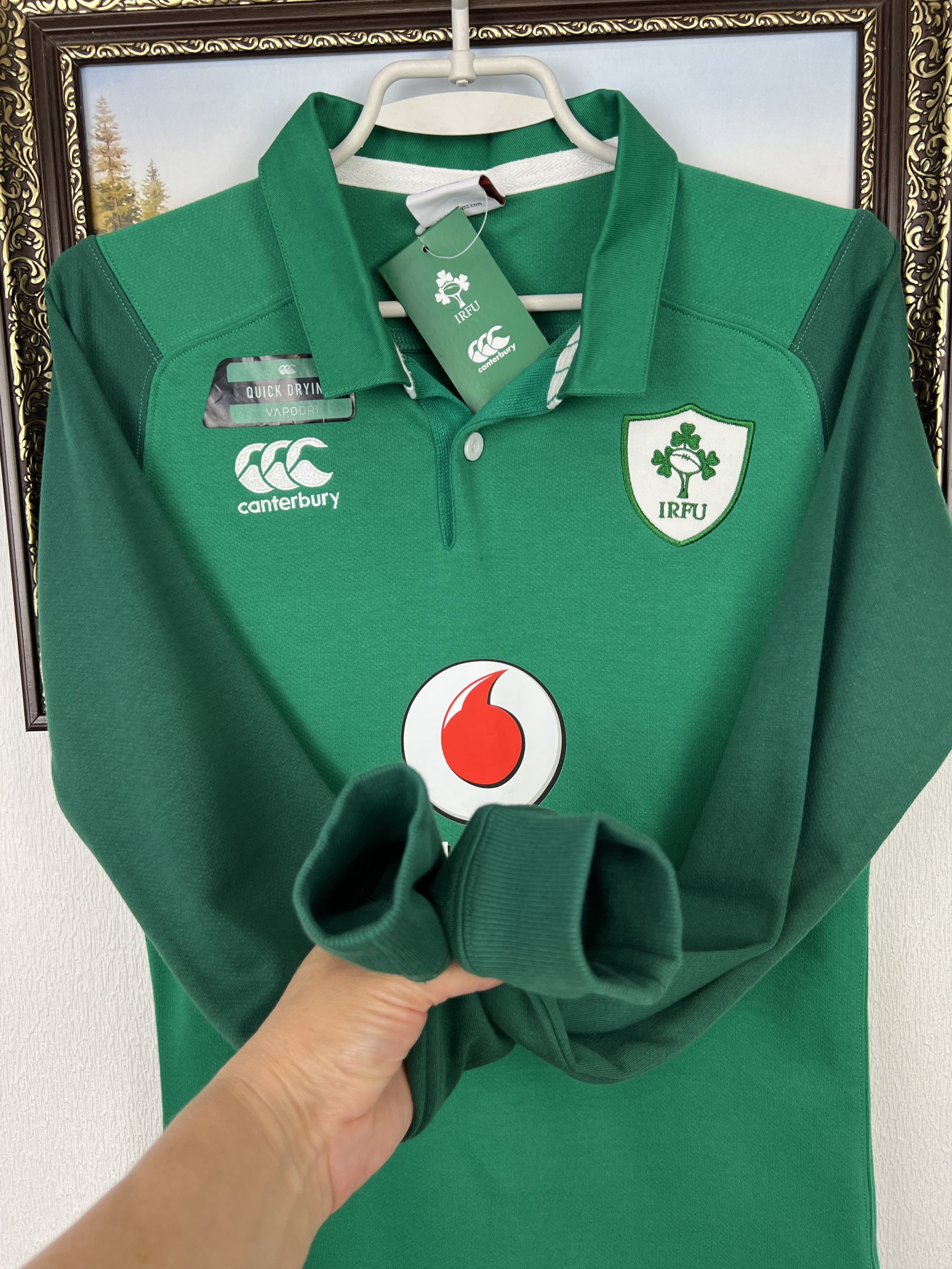 Vintage Ireland Canterbury Vodafone Rugby Jersey Long Sleeve Tee Size M / US 6-8 / IT 42-44 - 7 Thumbnail