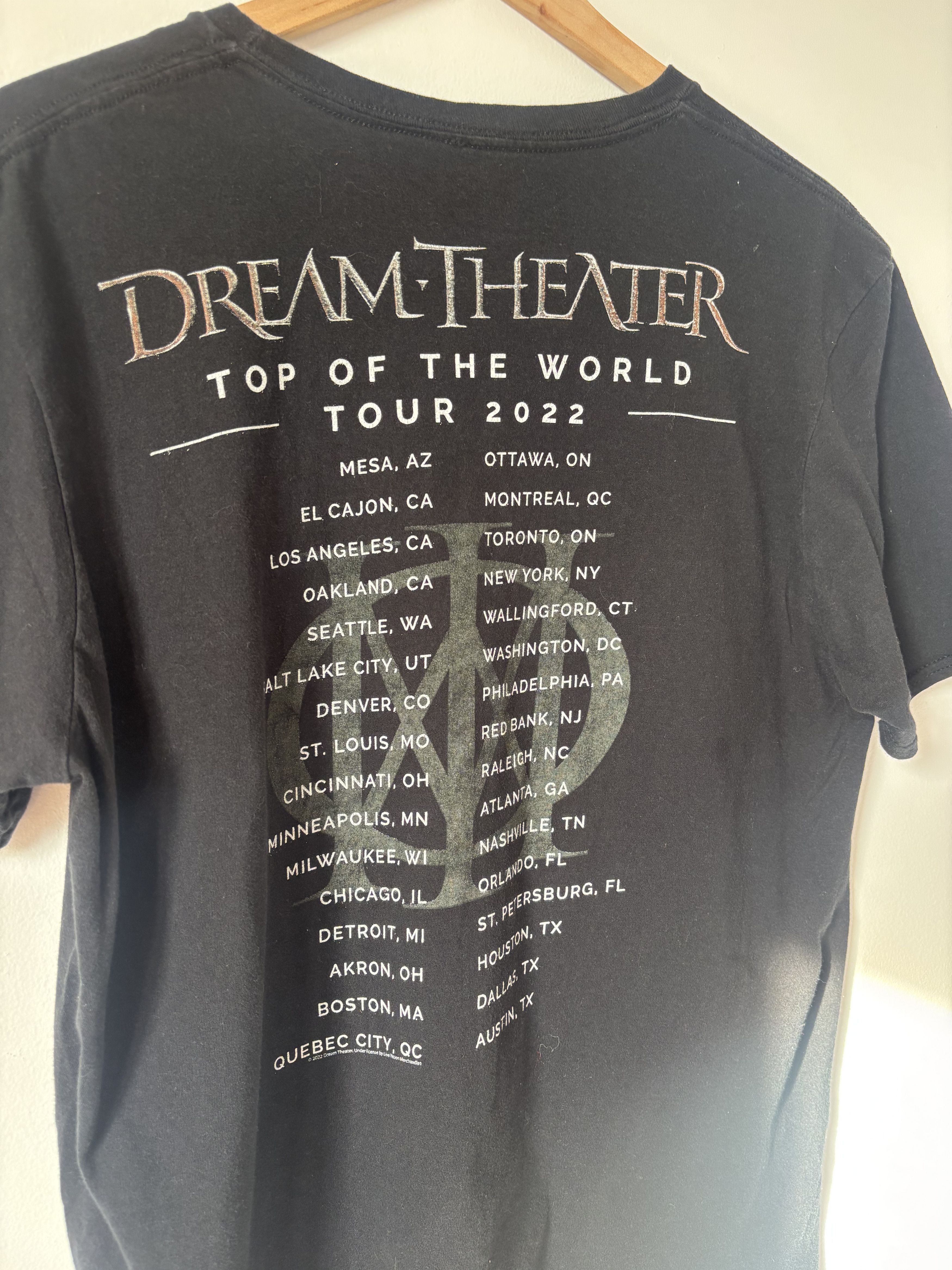 Band Tees Dream Theater Tour 2022 Tee Black Large L Size US L / EU 52-54 / 3 - 2 Thumbnail