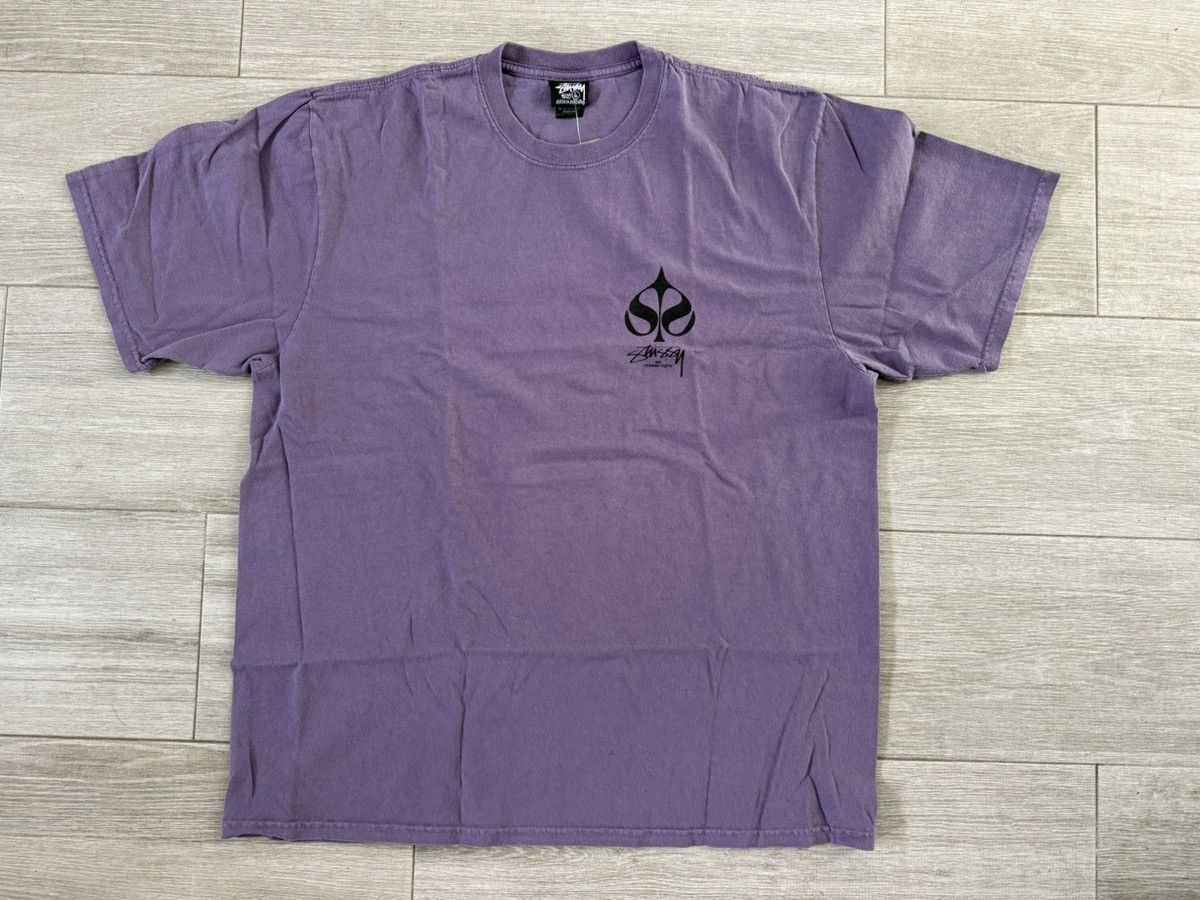 Stussy Stussy Spade 1905156 Pigment Dyed Grape Tee T-Shirt
