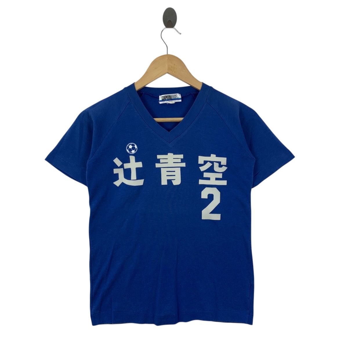 Vintage Vintage 80s TSUJI SORA #2 Capital Ace Tokyo Descente Tshirt Size US S / EU 44-46 / 1 - 1 Thumbnail