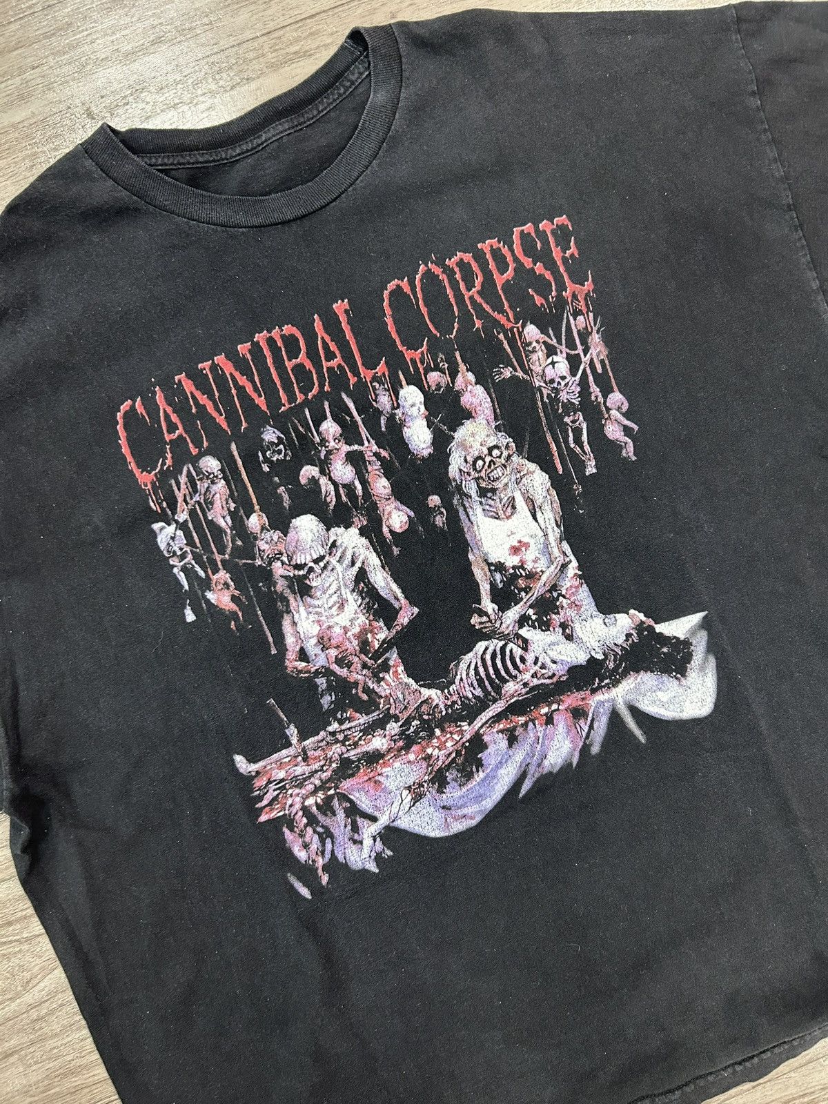 Vintage Vintage Cannibal Corpse T Shirt Size US XXL / EU 58 / 5 - 2 Thumbnail