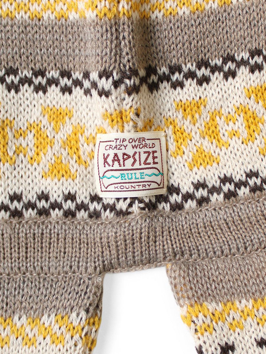 Kapital kapital 5G Wool Yellowknife Fair Isle Balaclava Scarf Size ONE SIZE - 4 Thumbnail