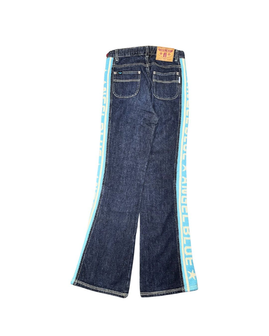 Angel Blue Angel Blue Archival Side-Stripe Logo Patch Flare Denim Size 26" / US 2 / IT 38 - 2 Thumbnail