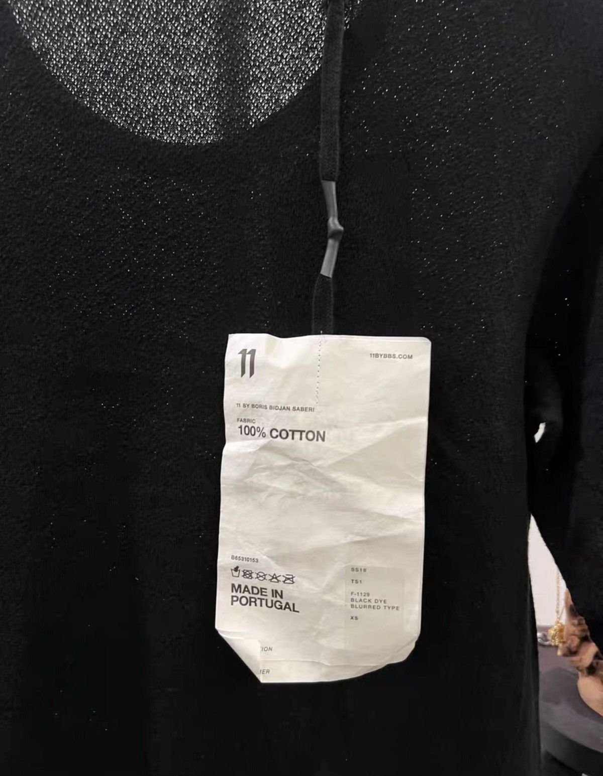 11 By Boris Bidjan Saberi 11ByBBS Mesh & Ink-Spray Print Cotton T-Shirt Size US XS / EU 42 / 0 - 4 Thumbnail