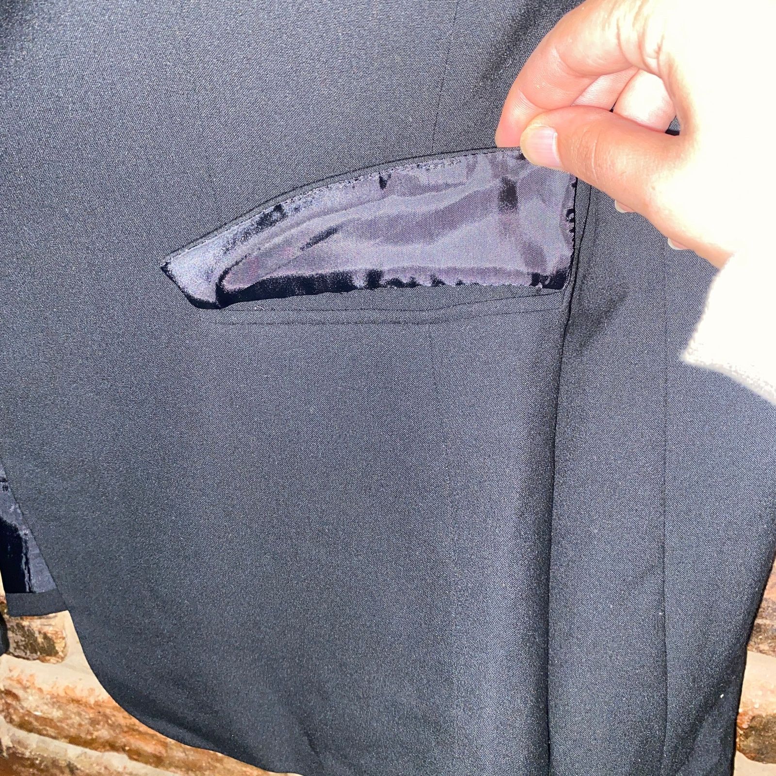 Other Tahari Arthur S. Levine Black Single Button Blazer Jacket 10 Size L / US 10 / IT 46 - 6 Thumbnail