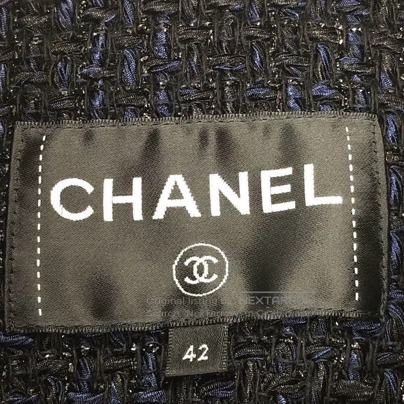 Chanel Chanel 18P blue and black woven denim stitching jacket Size M / US 6-8 / IT 42-44 - 5 Thumbnail