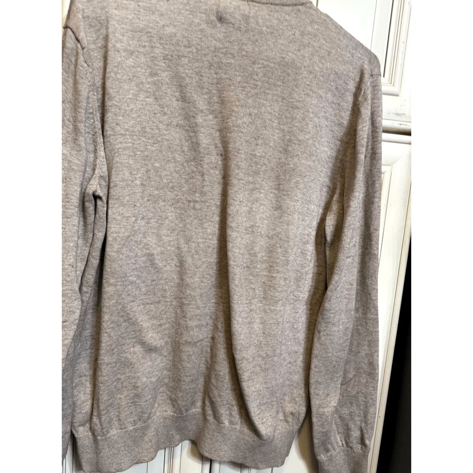 H&M H&M Men’s Cotton Knit Crew Neck Long Sleeve Pullover Sweater Beige Large Size US L / EU 52-54 / 3 - 5 Thumbnail