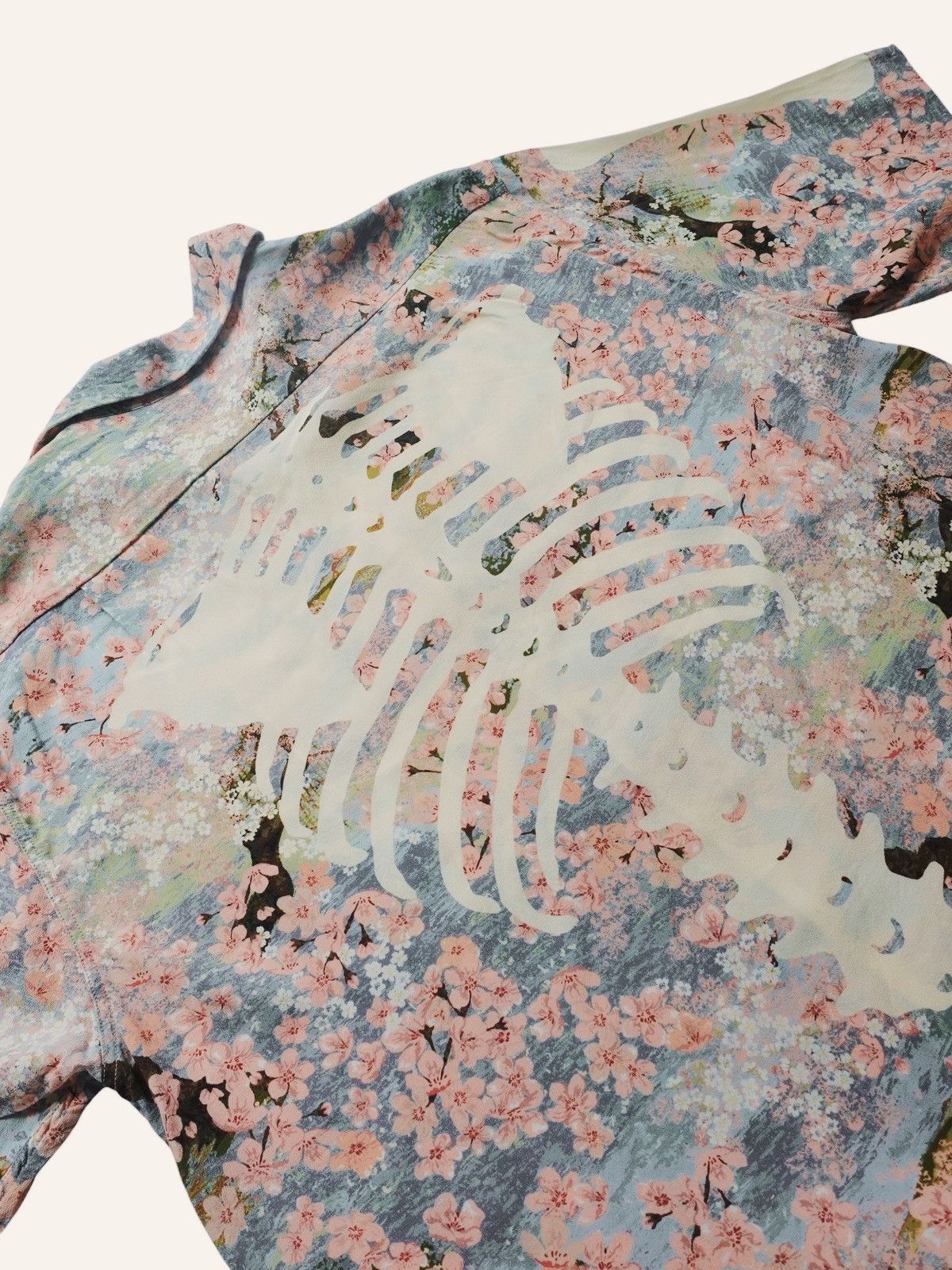 Kapital KAPITAL Sakura-Bone Aloha Shirt Size 4 (XL) Rayon Sax Size US XL / EU 56 / 4 - 4 Thumbnail