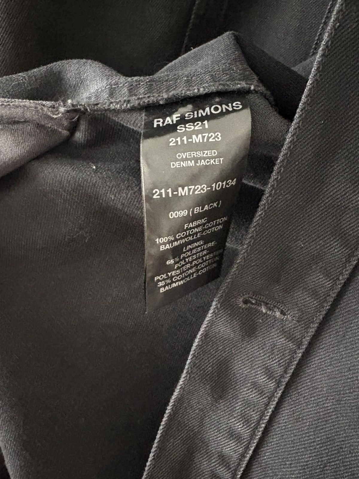 Raf Simons Raf Simons Oversized Denim Jacket SS21 Size US M / EU 48-50 / 2 - 7 Thumbnail