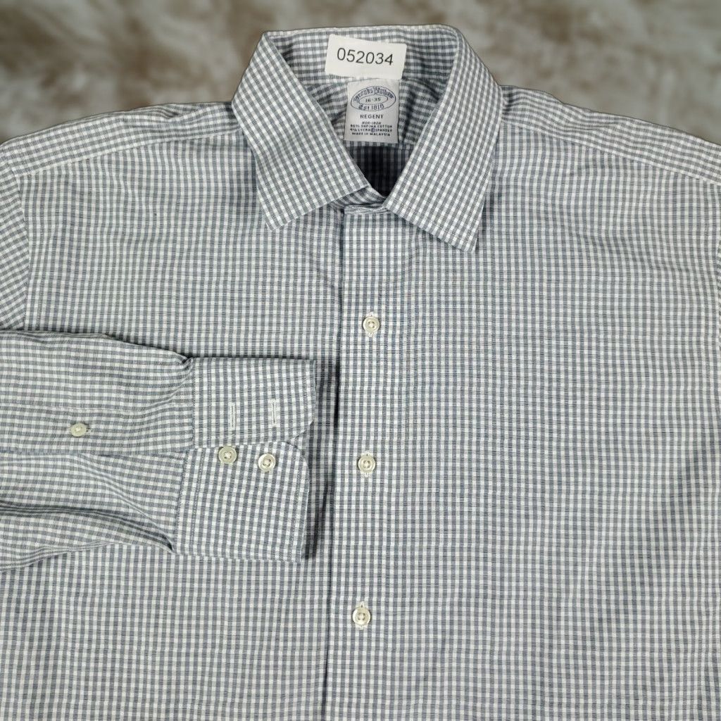 Brooks Brothers Brooks Brothers Dress Shirt Men’s Size 16 Blue Plaid Long Sleeve Button Up Size 42R - 1 Thumbnail