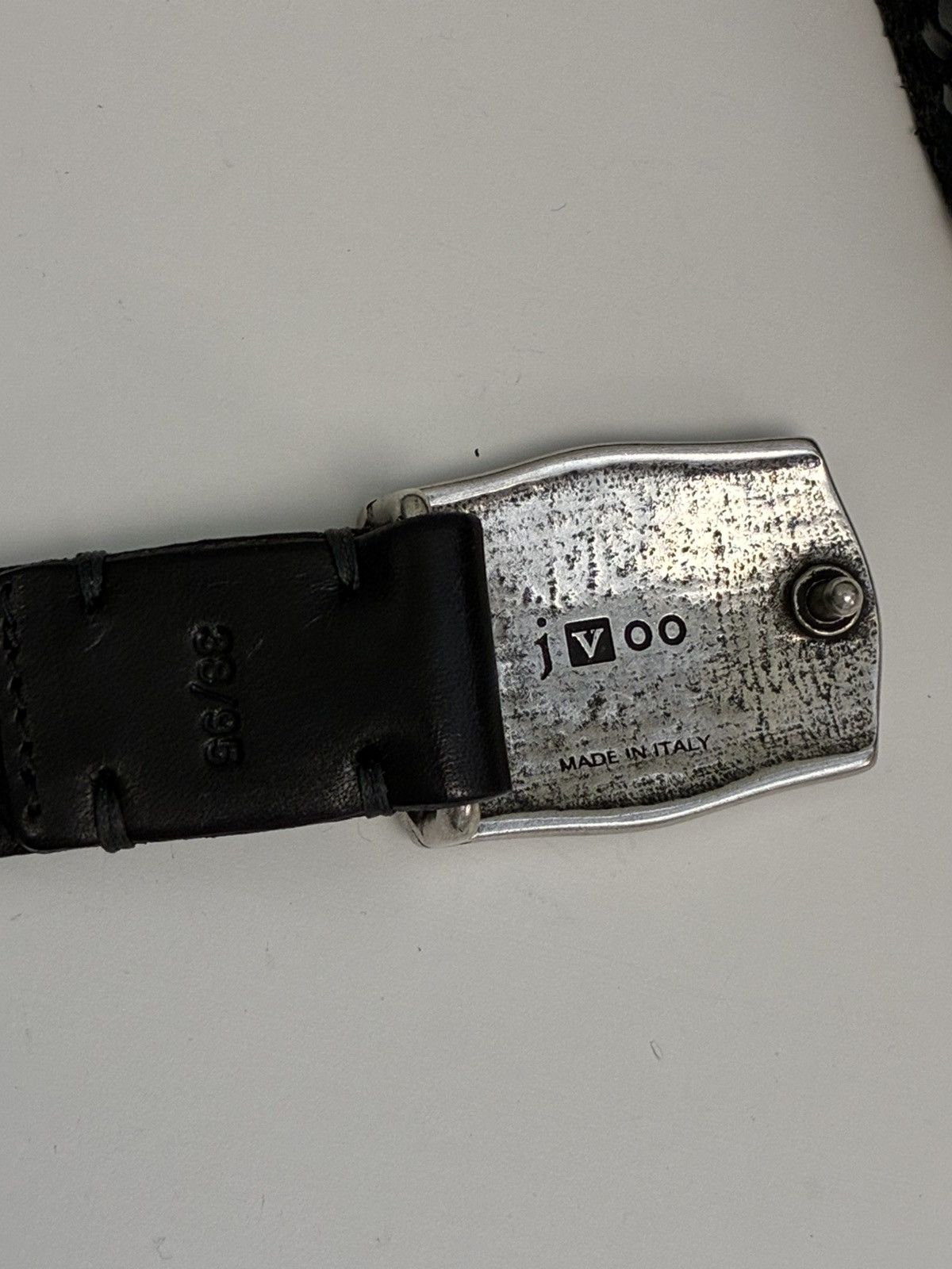 John Varvatos 25 MM Winston Plaque Belt Size 38 Size 38 - 5 Thumbnail