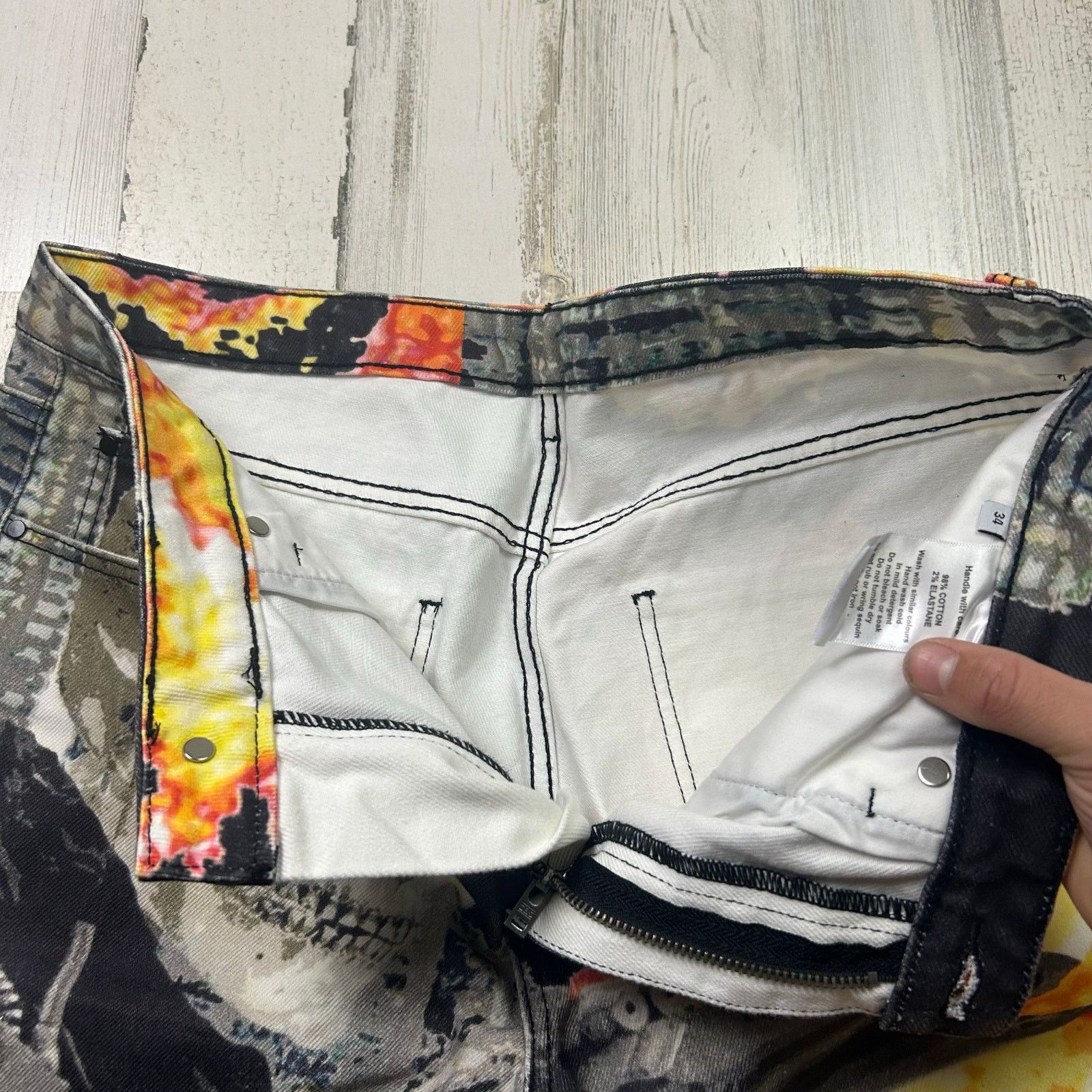 Other Descending Worldwide All Over Print Skull Jeans Size 34 Size US 34 / EU 50 - 5 Thumbnail