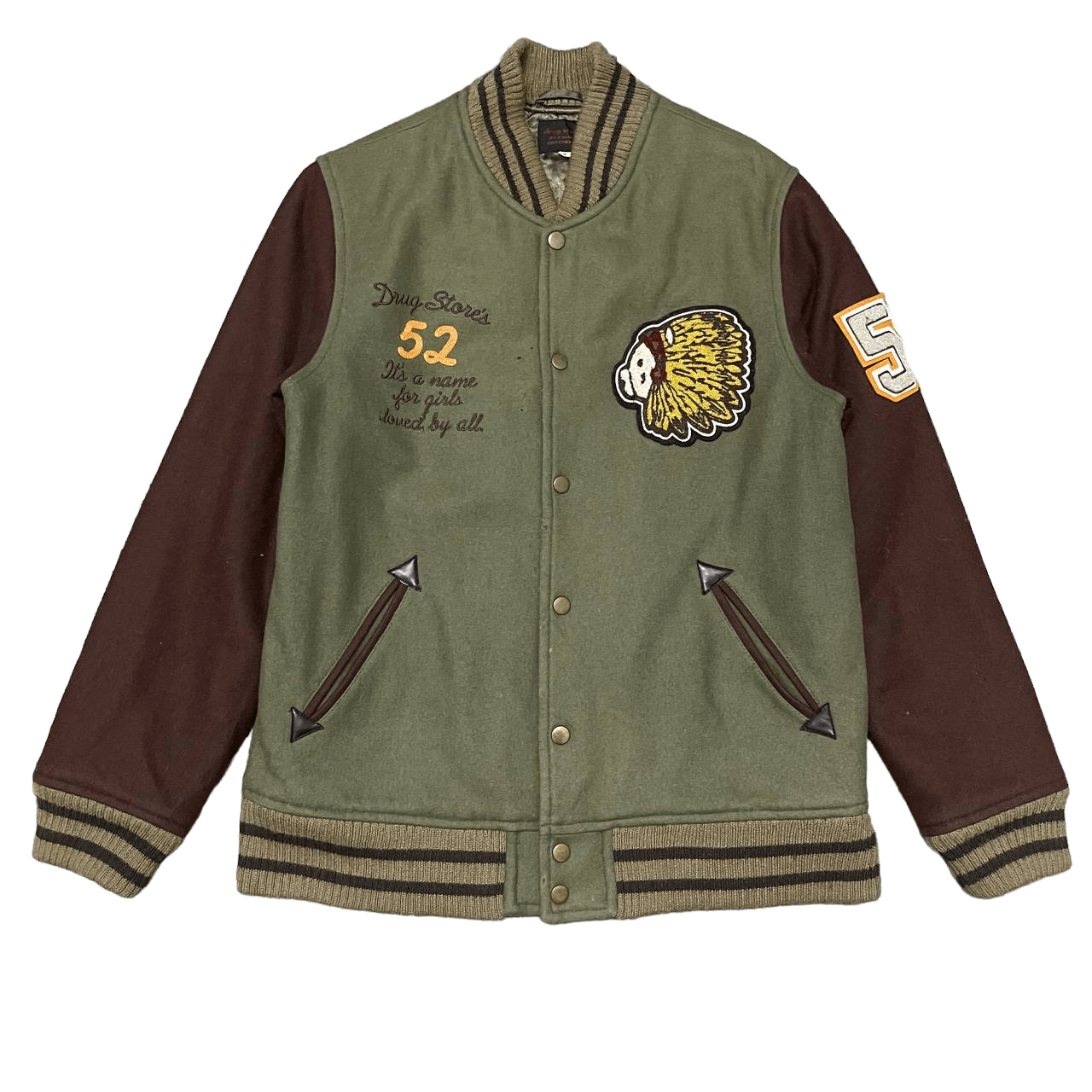 Japanese Brand Vintage Drug Store Varisty Jacket Size US M / EU 48-50 / 2 - 1 Thumbnail