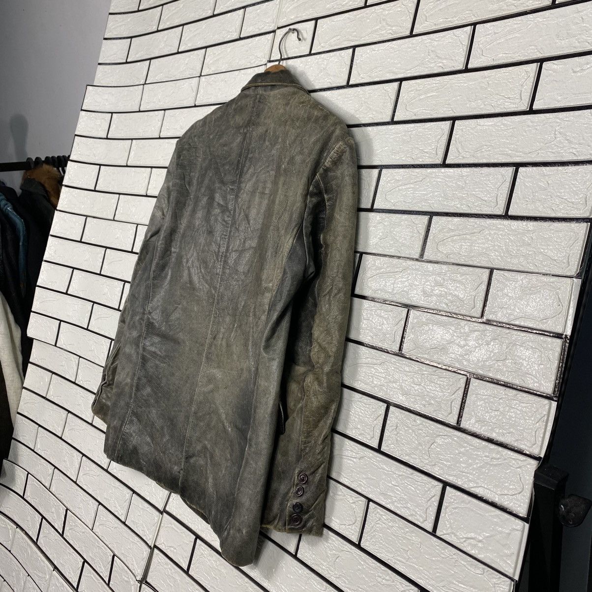 Japanese Brand 📌Vintage Genuine Leather Jacket Proud Label Issey Miyake Size US L / EU 52-54 / 3 - 11 Thumbnail