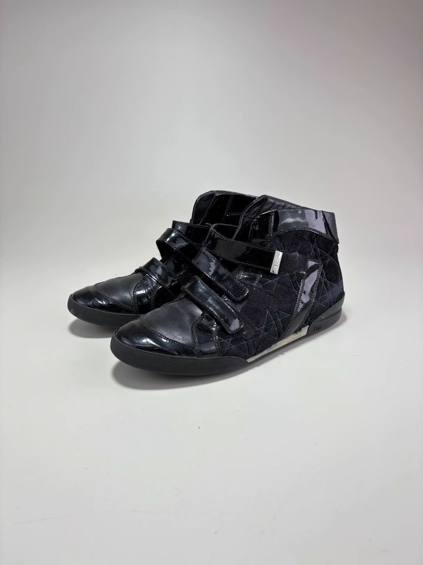 Dior DIOR High-Top Hook-and-Loop Casual Sneakers Size US 5 / IT 35 - 1 Thumbnail