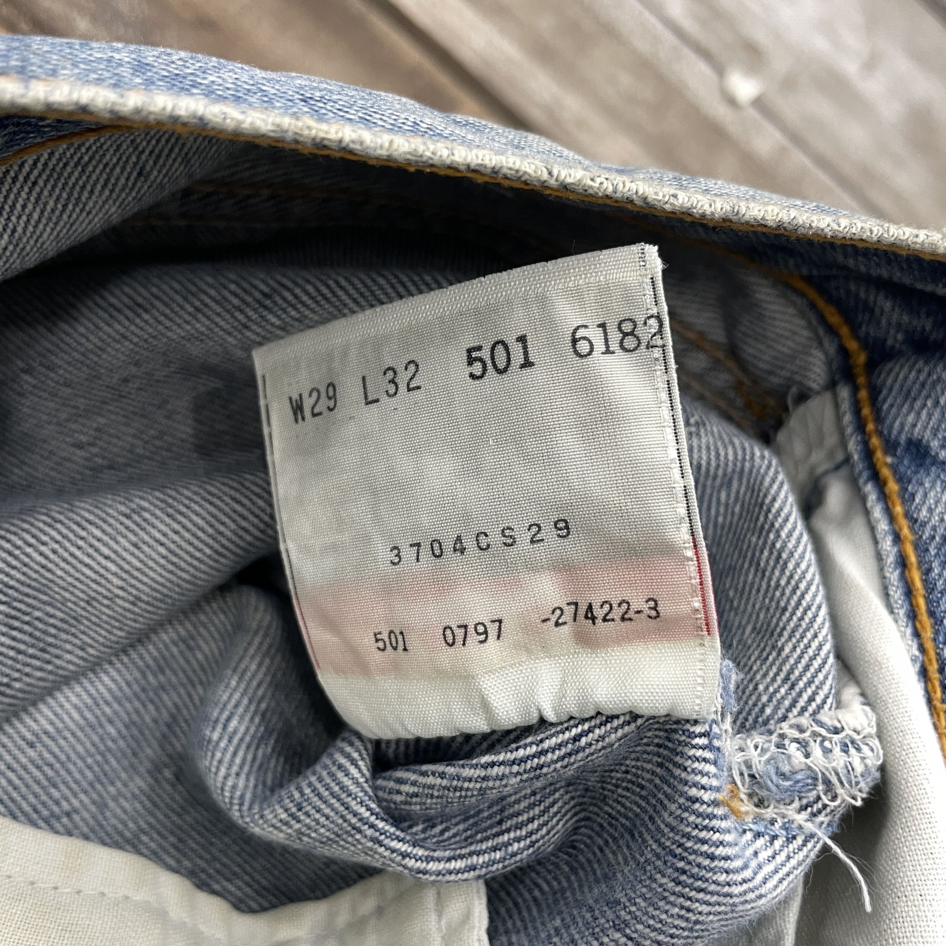 Levi's × Vintage Vintage Levi's 501 Faded Distressed Jeans-WC313 Size US 29 - 10 Thumbnail