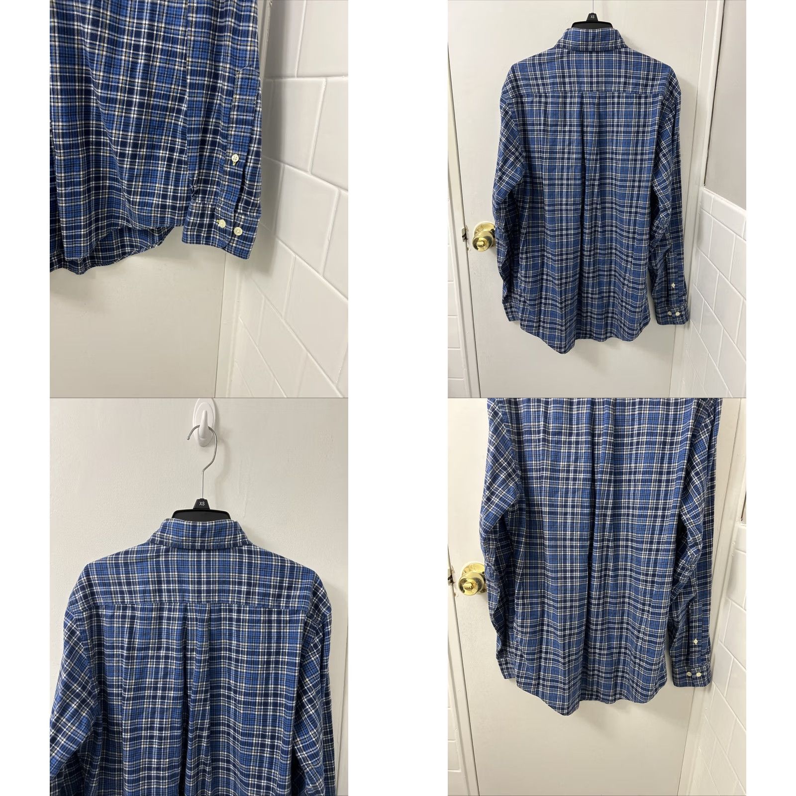 Brooks Brothers Brooks Brothers 346 Original Polo Shirt Mens M Blue Plaid Slim Button Down L/S Dress Shirt Size US M / EU 48-50 / 2 - 8 Thumbnail