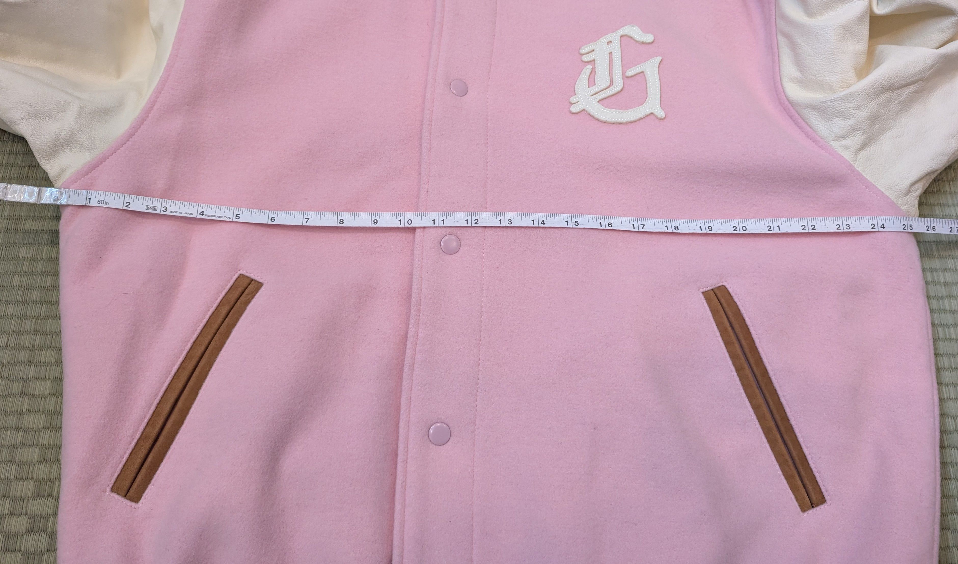 Golf Wang RARE Golf Wang Pink Wool Leather Varsity Jacket Size US XL / EU 56 / 4 - 5 Thumbnail