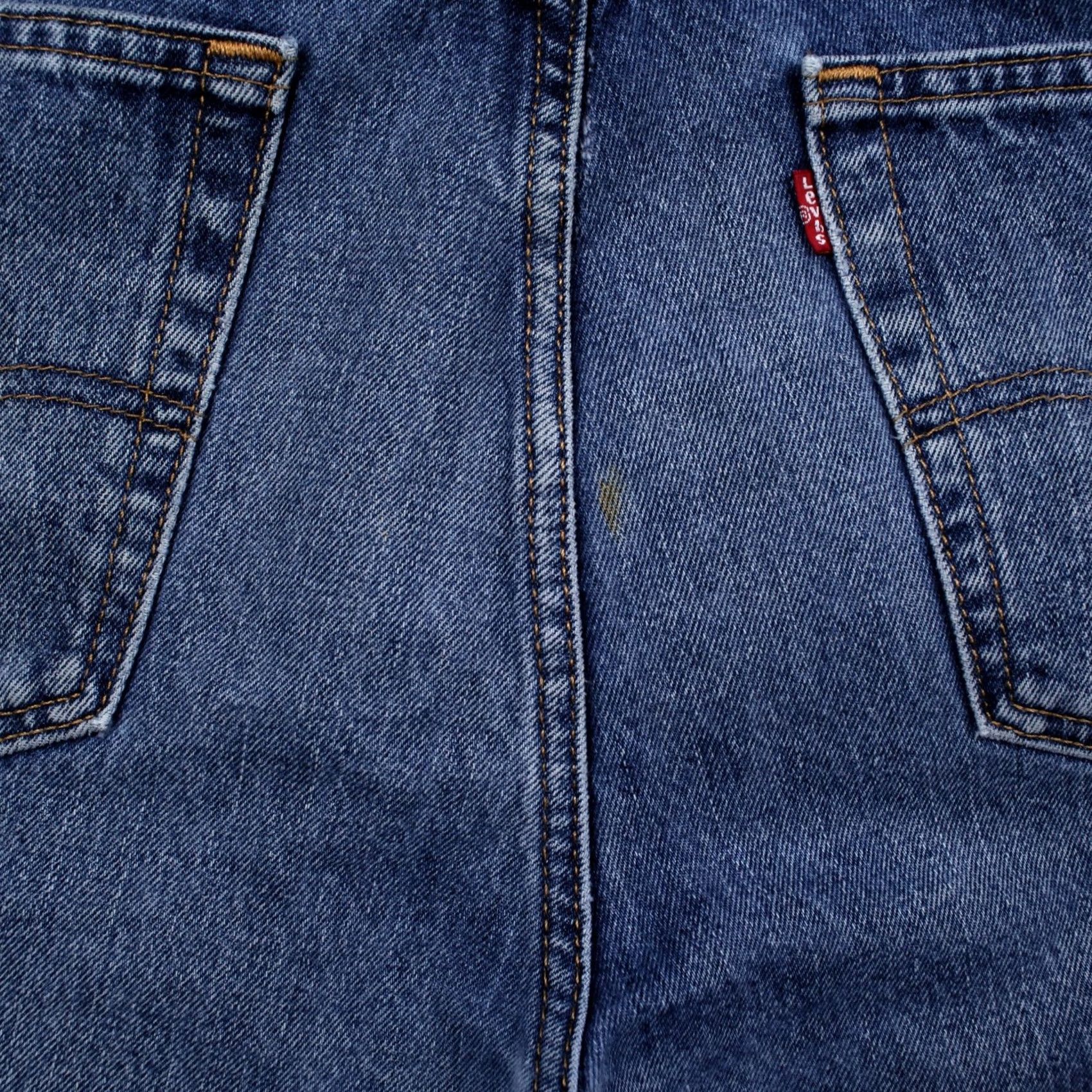Denime VINTAGE Levis 501 Jeans 36x32 Blue Regular Straight Button Denim Medium Stonewash 90s USA Mens Size US 36 / EU 52 - 6 Thumbnail