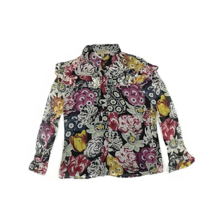 Burberry Burberry Casual Long Sleeve Floral Shirt Size US S / EU 44-46 / 1 - 1 Thumbnail