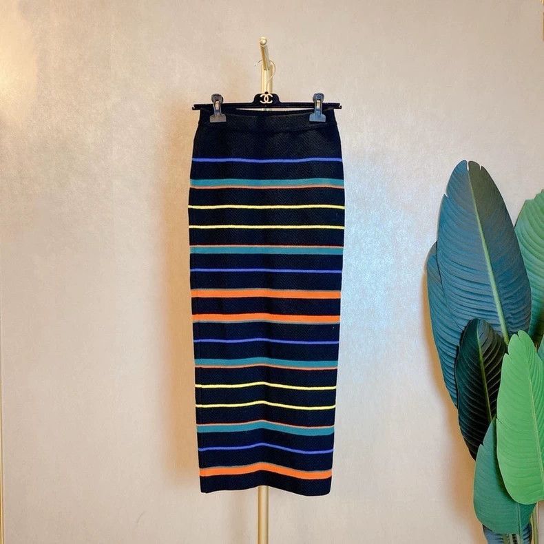Givenchy Givenchy Colorful Striped Midi Skirt Size XS / US 0-2 / IT 36-38 - 1 Thumbnail