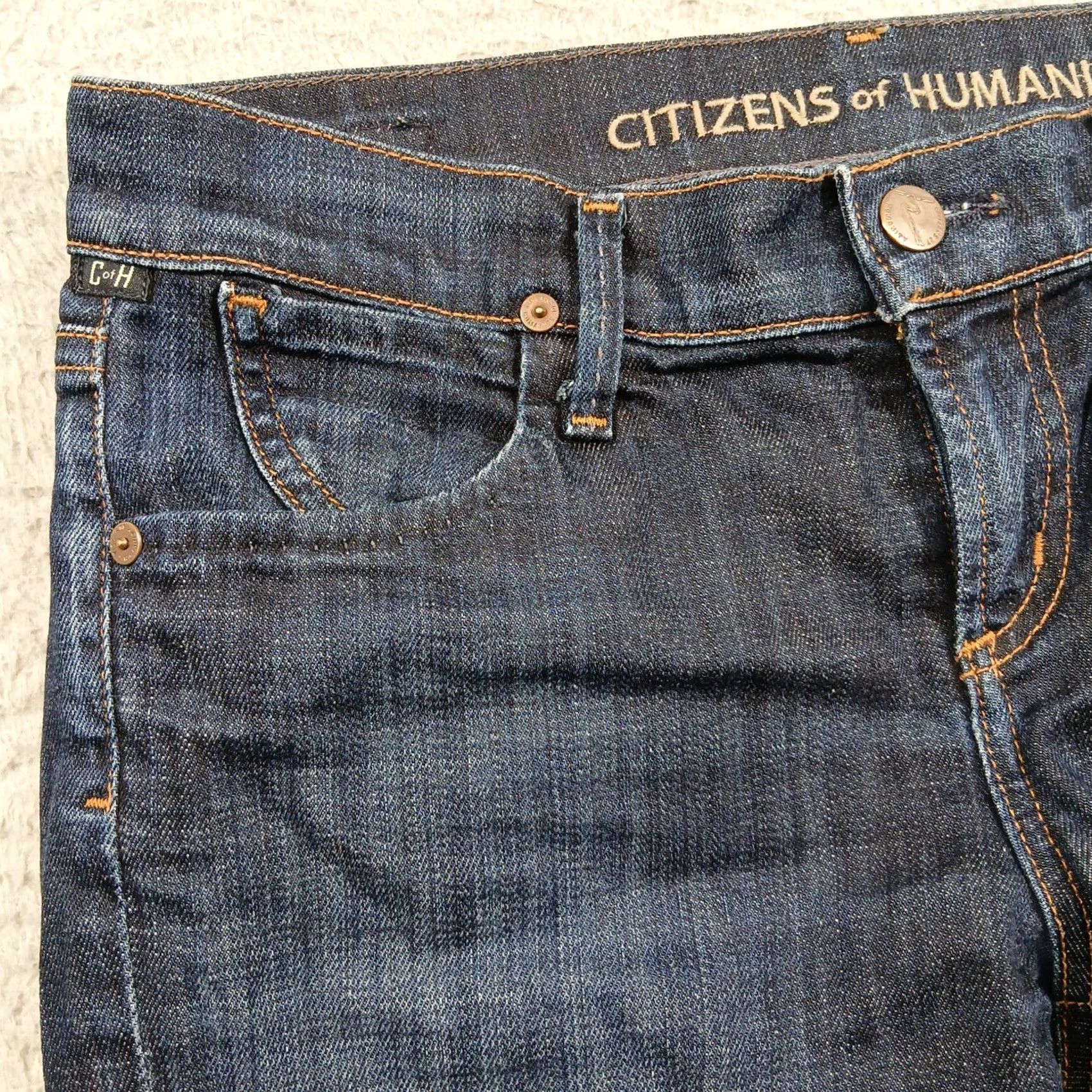 Citizens Of Humanity Citizens of Humanity Thompson Mid Rise Skinny Crop Jeans Womens 26 Dark Indigo EUC Size 26" / US 2 / IT 38 - 7 Thumbnail