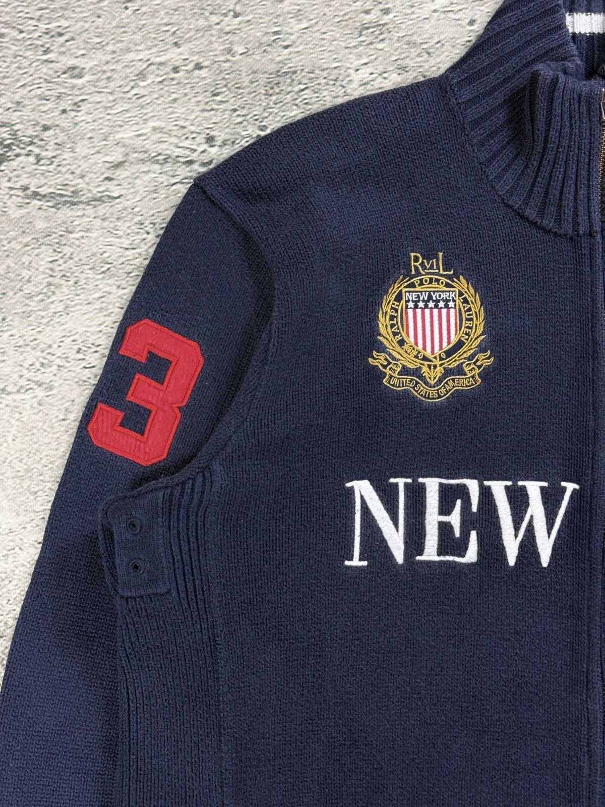 Ralph Lauren Chief Keef Polo Ralph Lauren zip sweater New York big pony Size US L / EU 52-54 / 3 - 2 Thumbnail