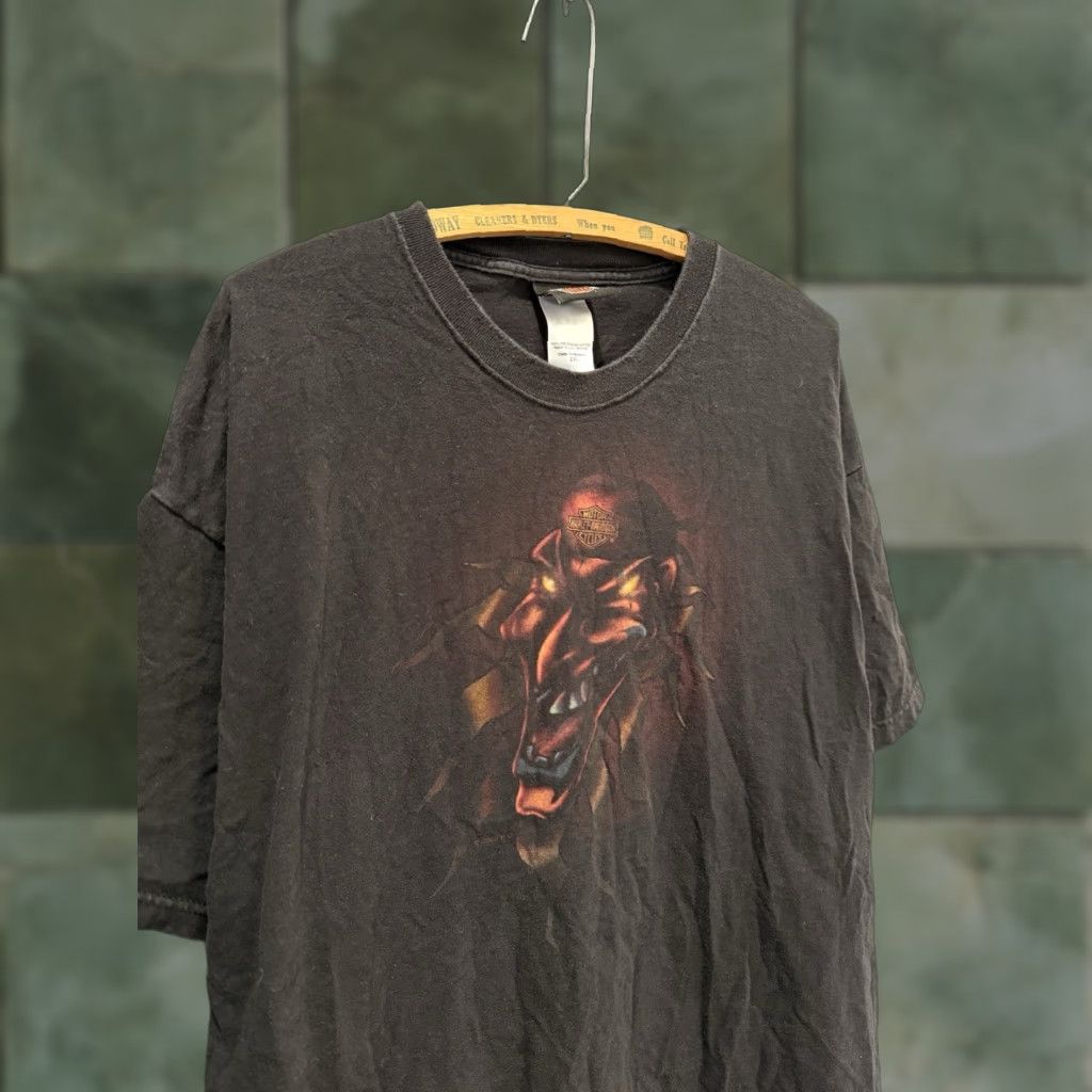 Harley Davidson Harley-Davidson Tee Shirt Black 2XL Biker Mens Shirt Size US XXL / EU 58 / 5 - 1 Thumbnail