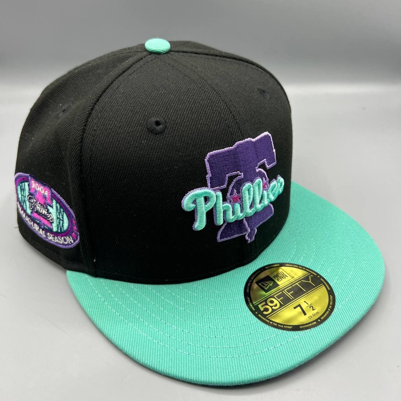 New Era Philadelphia Phillies Hat Men 7 1/2 59Fifty New Era Fitted Size ONE SIZE - 1 Thumbnail