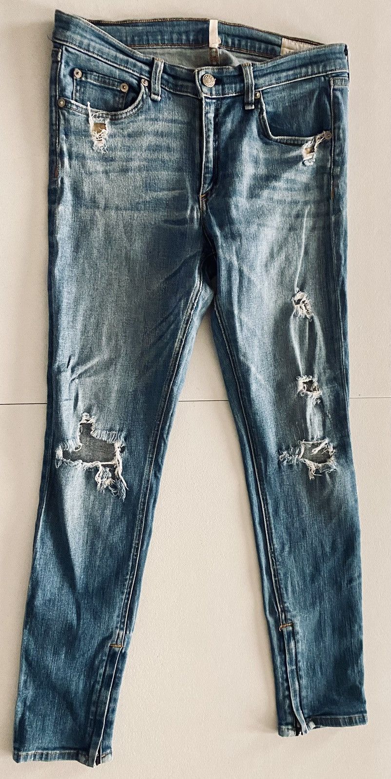 Rag & Bone Rag & Bone 🇺🇸 Zipper Ankle Shredded blowout Capri Jeans 30 Size 30" / US 8 / IT 44 - 19 Thumbnail