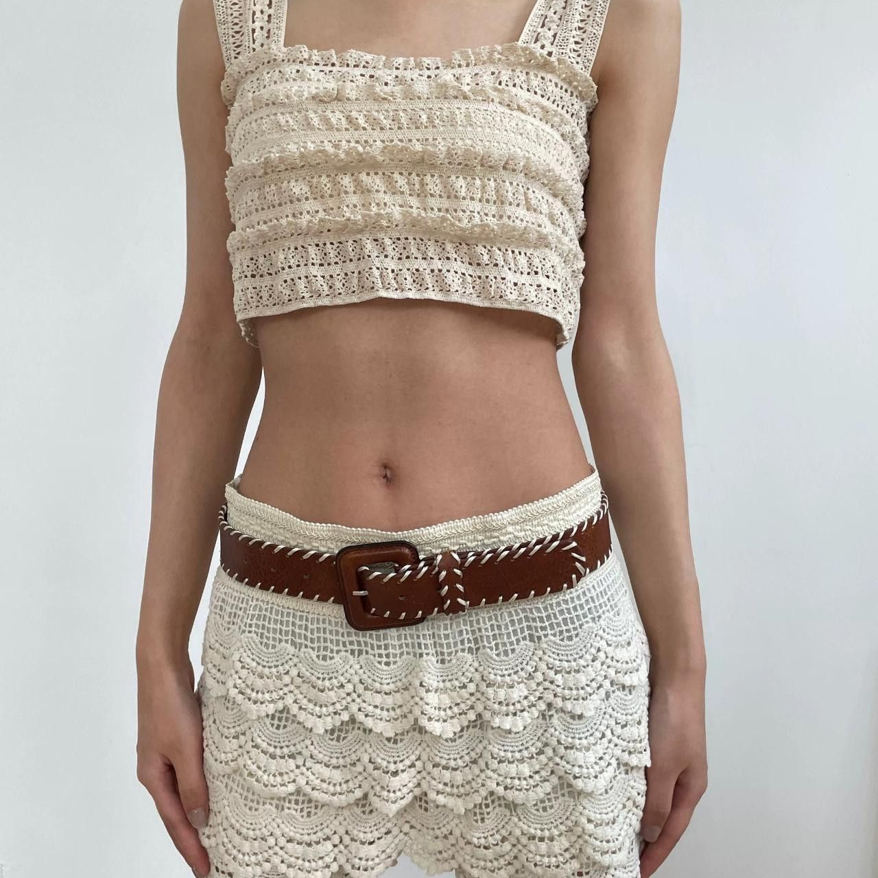 Other Rare Y2K Chunky Oversized Buckle Boho Belt OS Size ONE SIZE - 1 Thumbnail