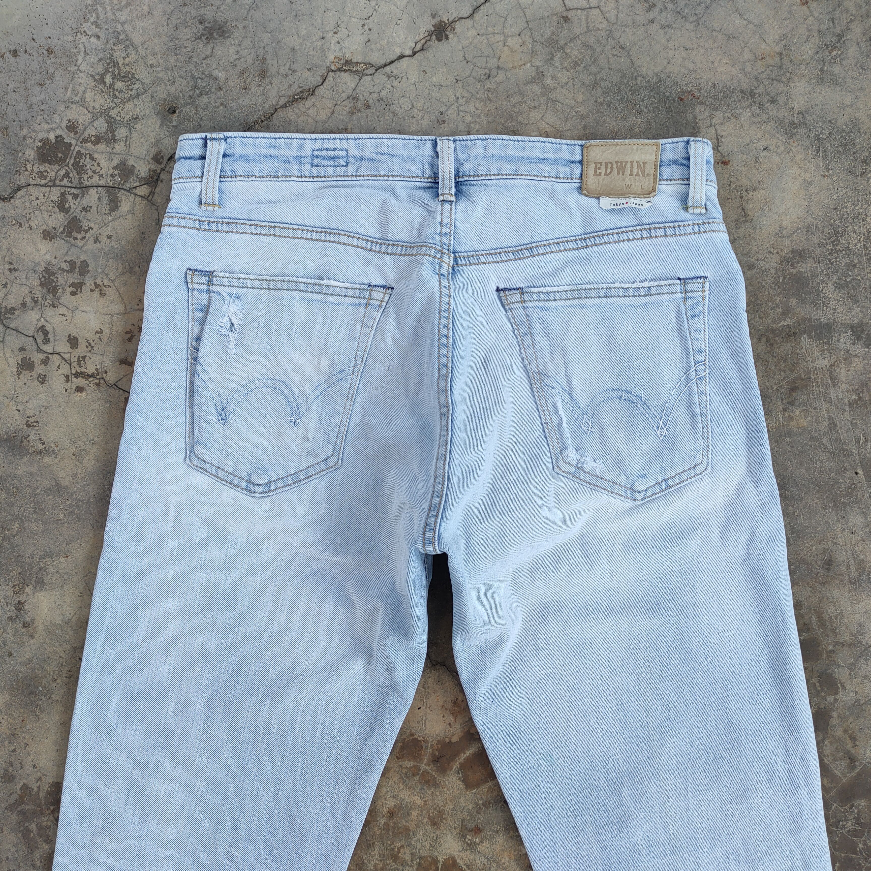Edwin Vintage Edwin light Blue jeans denim pants Size US 32 / EU 48 - 11 Thumbnail
