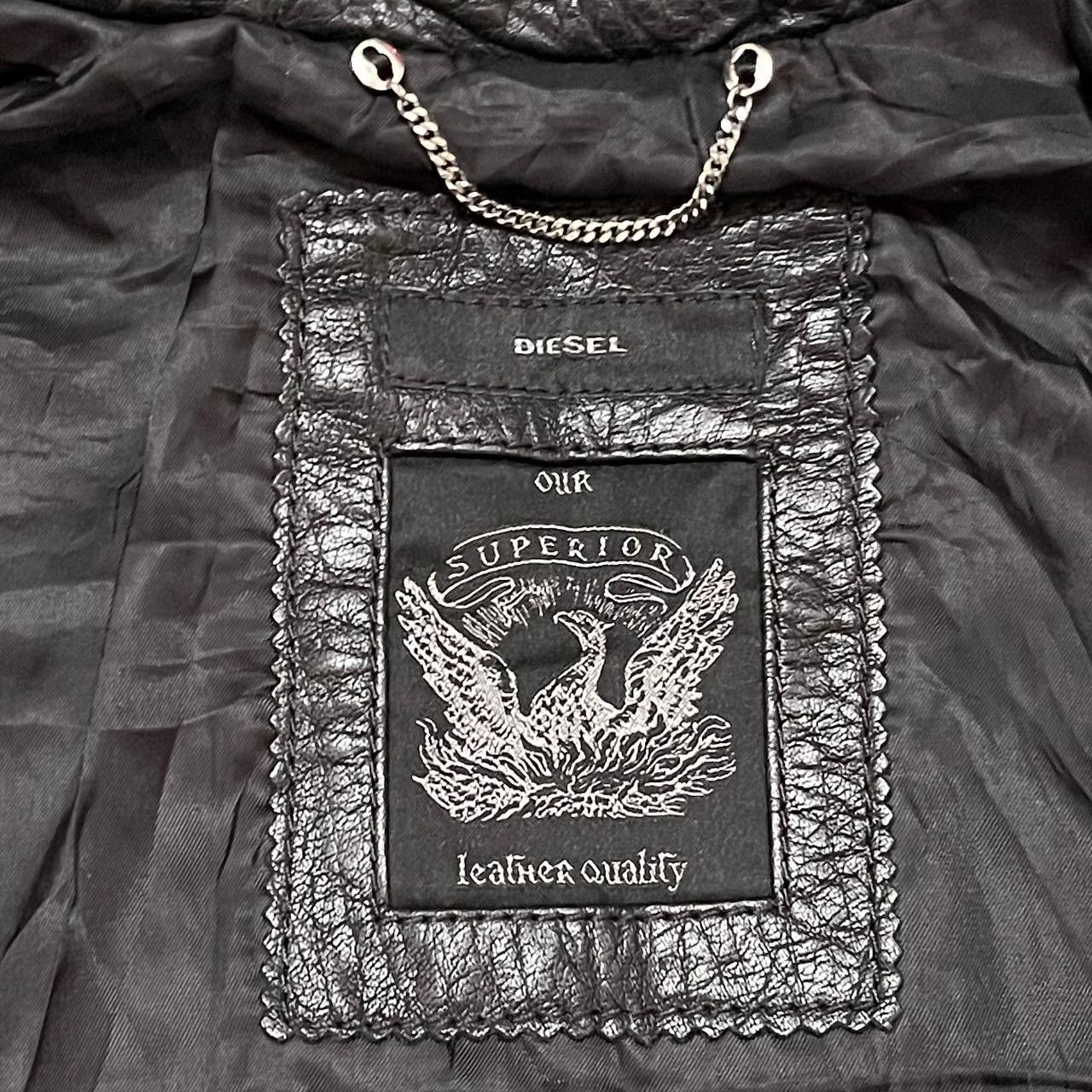 Diesel Vintage Diesel Superior Motorcycle Buffalo Leather Jacket Size US S / EU 44-46 / 1 - 8 Thumbnail