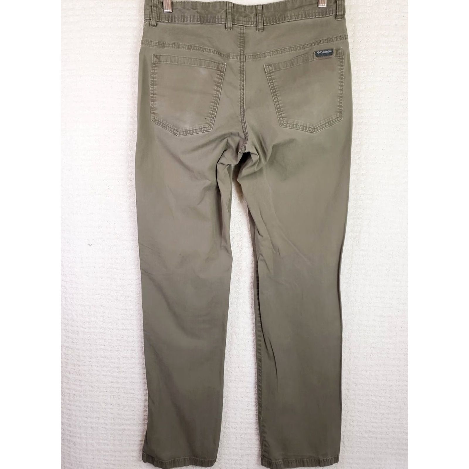 Vintage Columbia Chino Pants Men's 32X34 Straight Leg Pocket Green Khaki Size US 32 / EU 48 - 7 Thumbnail