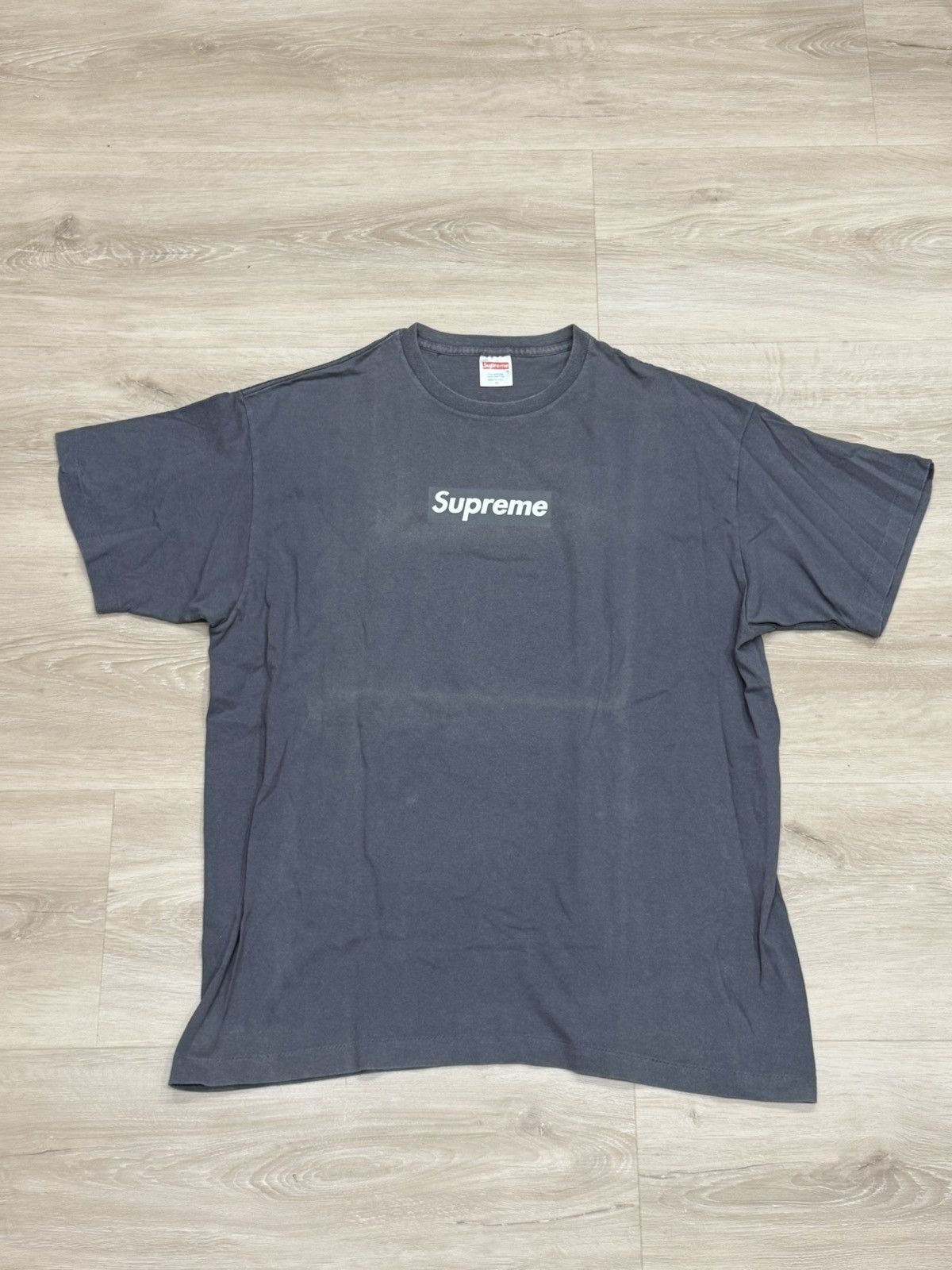 Supreme Supreme 1998 Dark Grey Tonal Box Logo Tee Size US XL / EU 56 / 4 - 6 Thumbnail