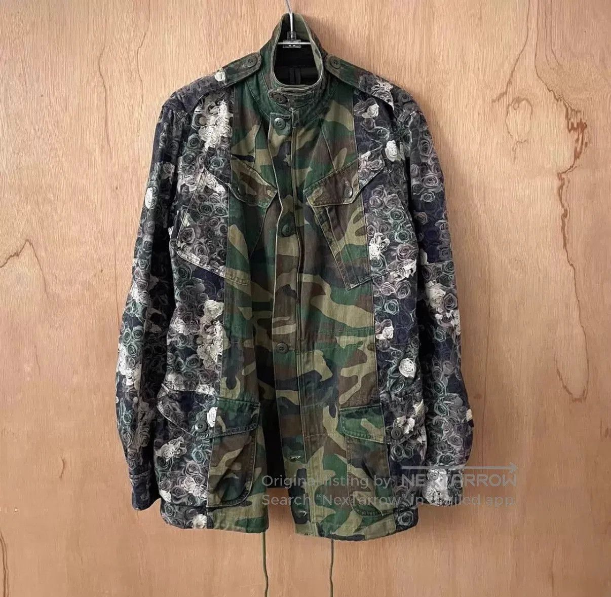 Maison MIHARA YASUHIRO Green Camo Floral Patchwork Jacket Size S. Size US S / EU 44-46 / 1 - 4 Thumbnail