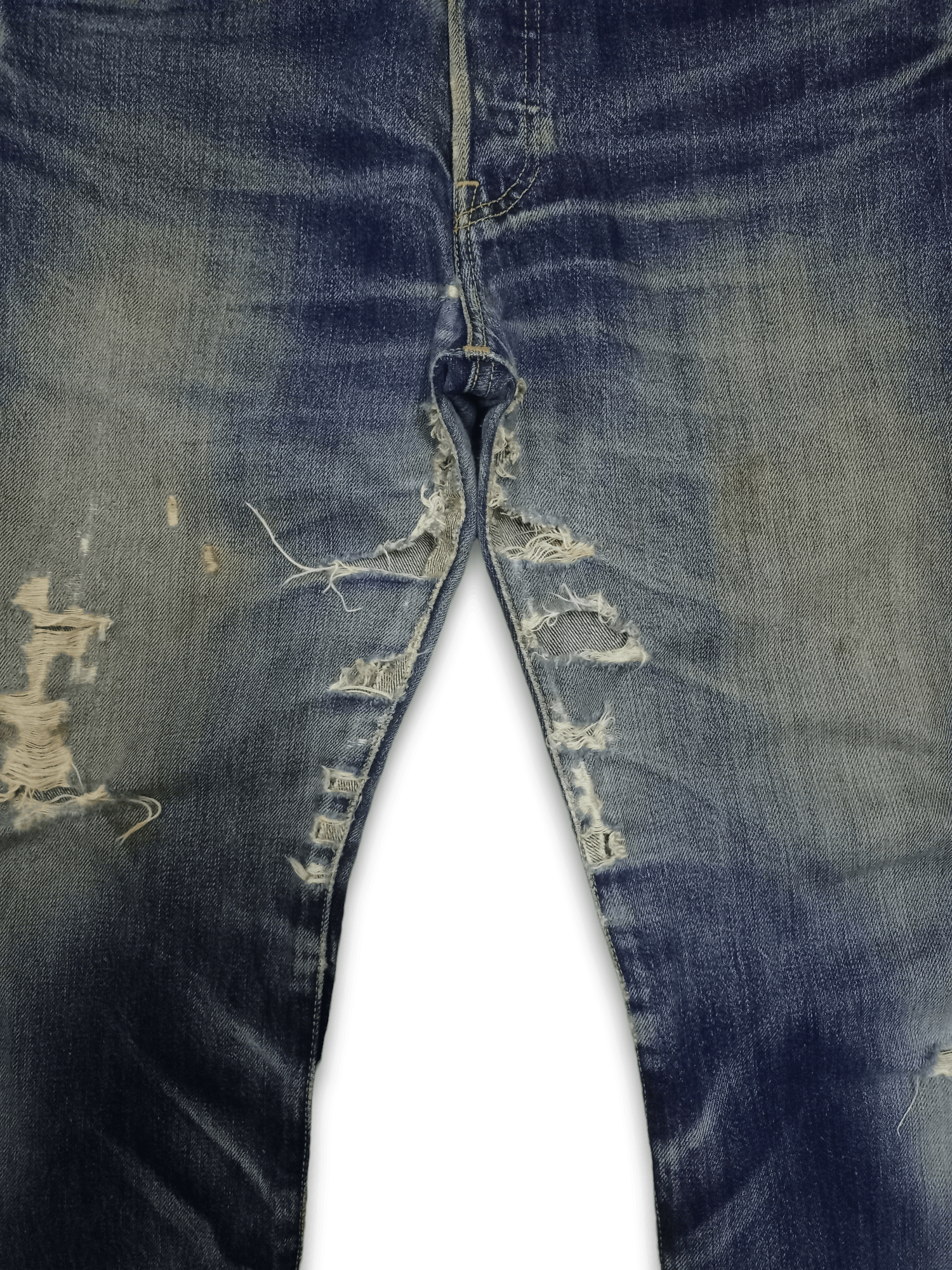 Levi's × Levi's Vintage Clothing Vintage 90s Levis 501 Blue Wash Distressed Baggy Jeans 34x30 Size US 34 / EU 50 - 6 Thumbnail