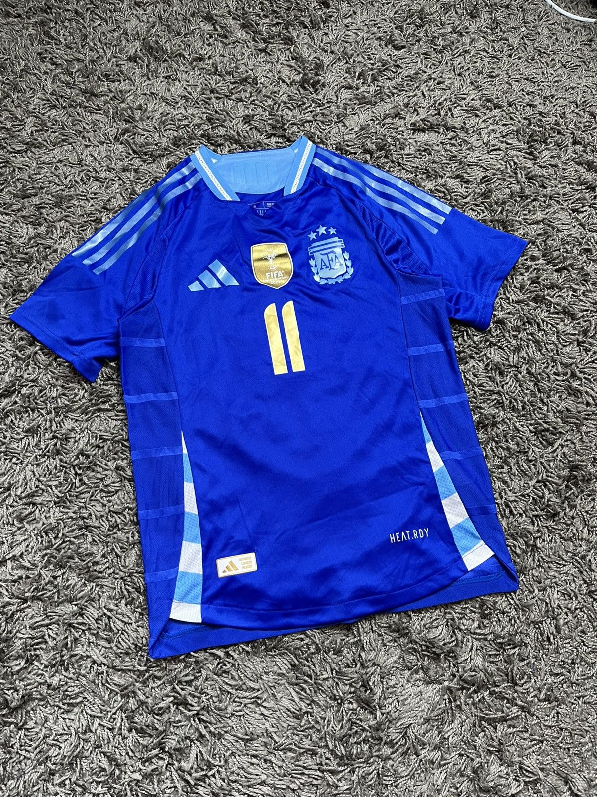 Adidas DI MARIA Argentina 2024 Copa Player Version Jersey #11 Size US S / EU 44-46 / 1 - 1 Thumbnail