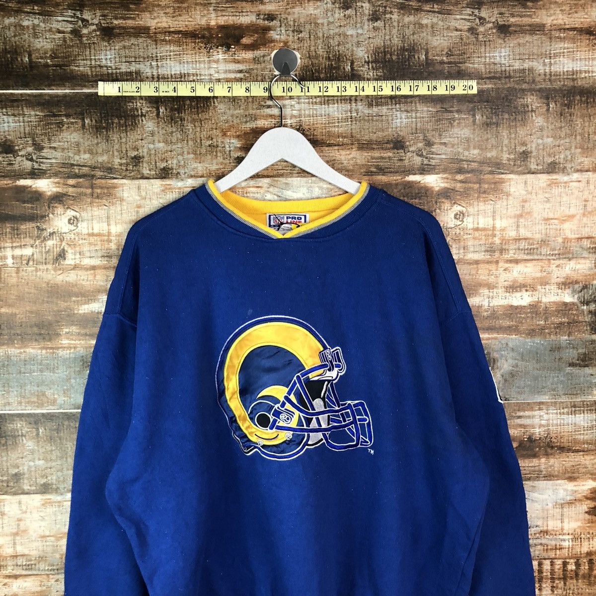 NFL × Starter American Football NFL Blue Jersey sweatshirt #A2029 Size US L / EU 52-54 / 3 - 2 Thumbnail